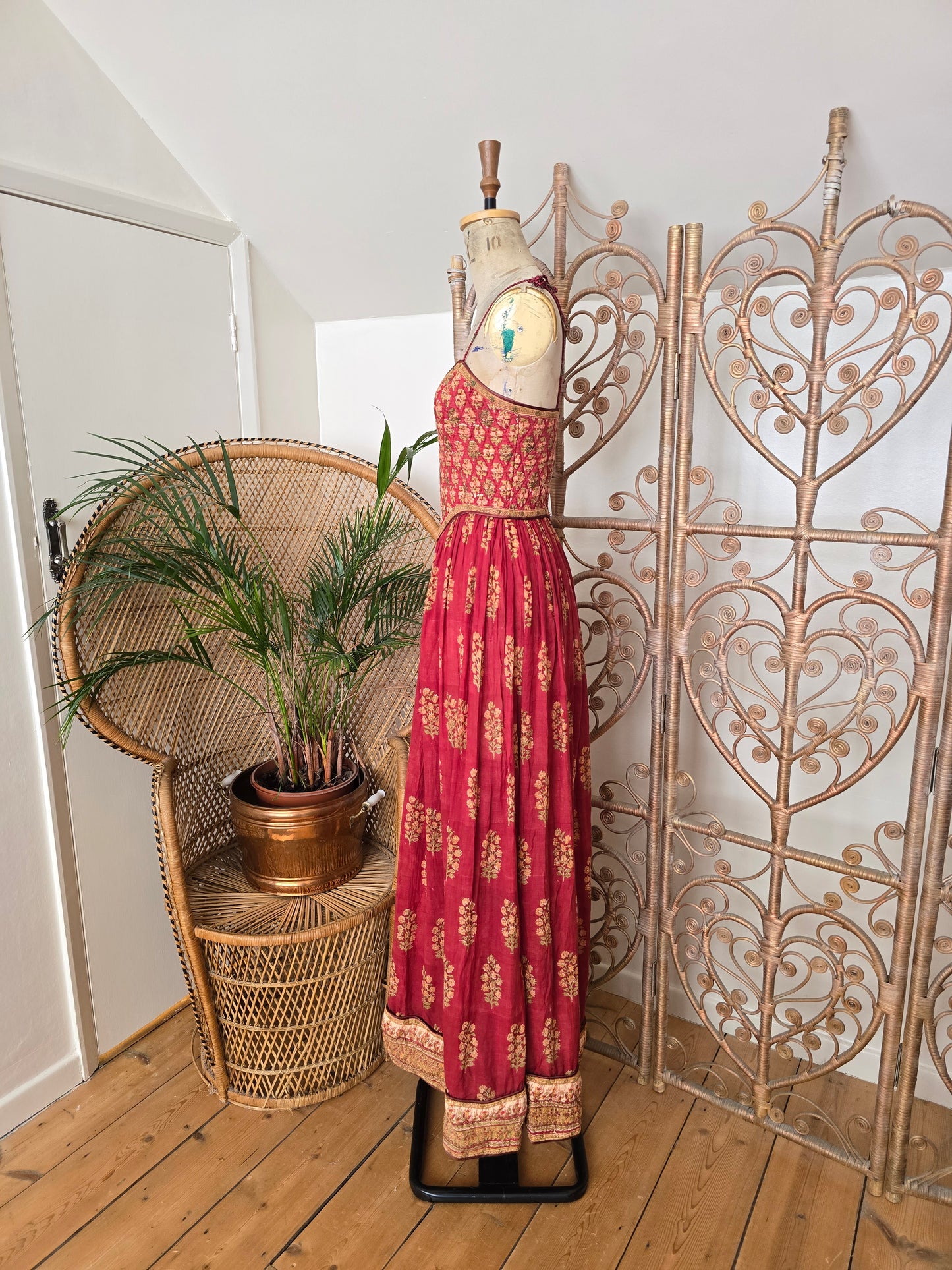 Vintage Anokhi indian 70s maxi dress