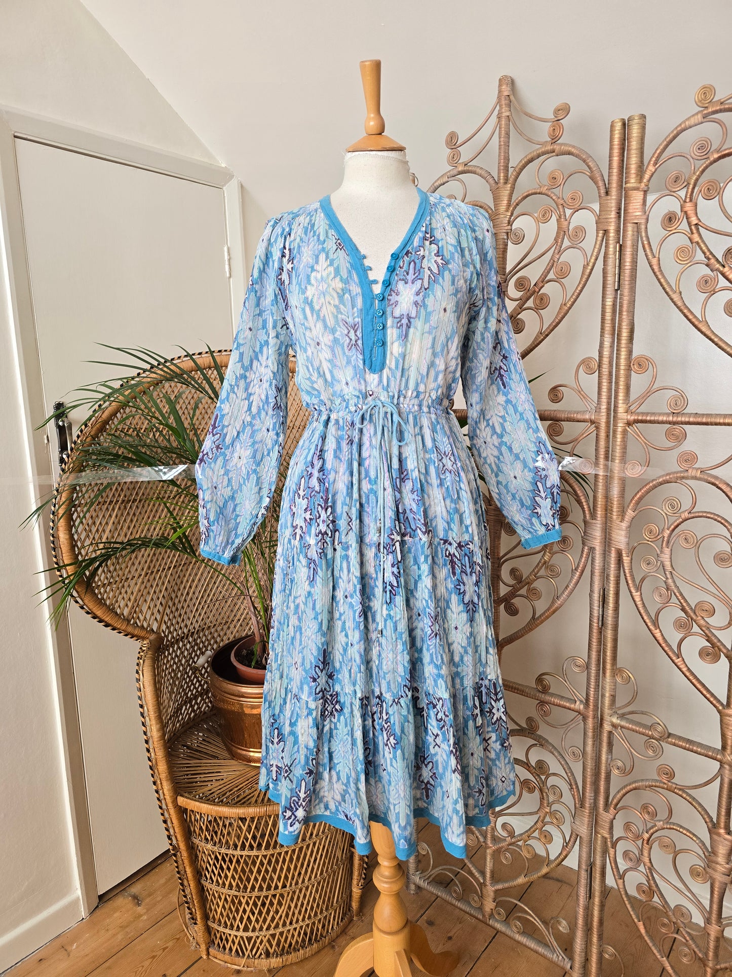Vintage Peacock Indian dress