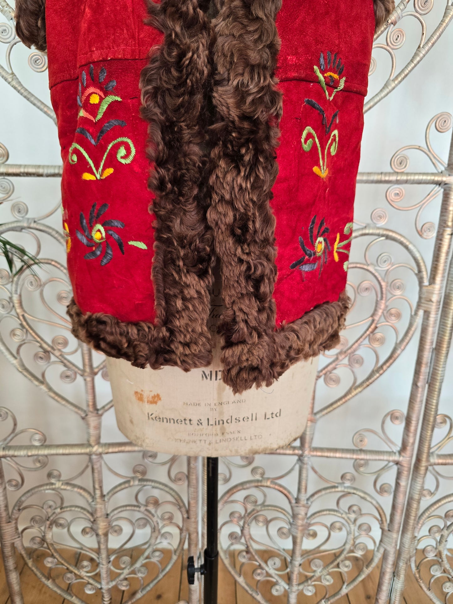 Vintage embroidered afghan waistcoat
