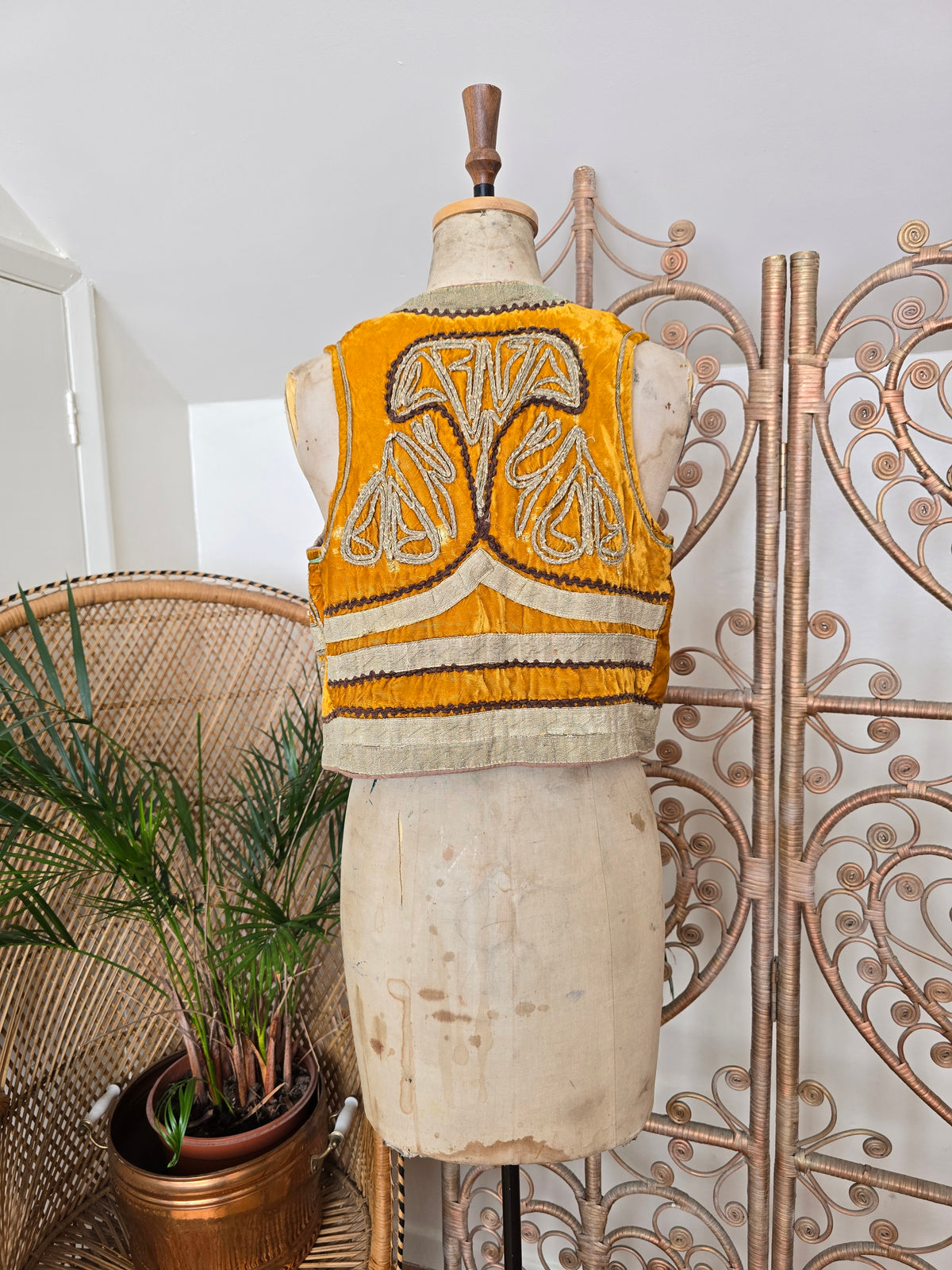 Vintage Antique Turkish velvet waistcoat