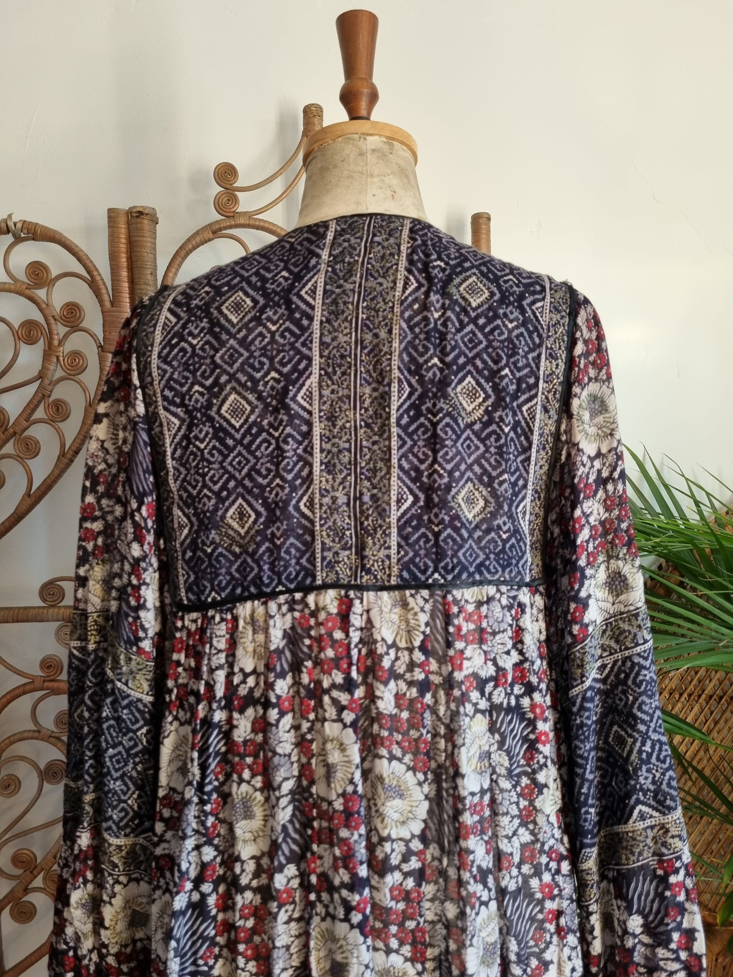 Vintage Mina of London Indian cotton dress