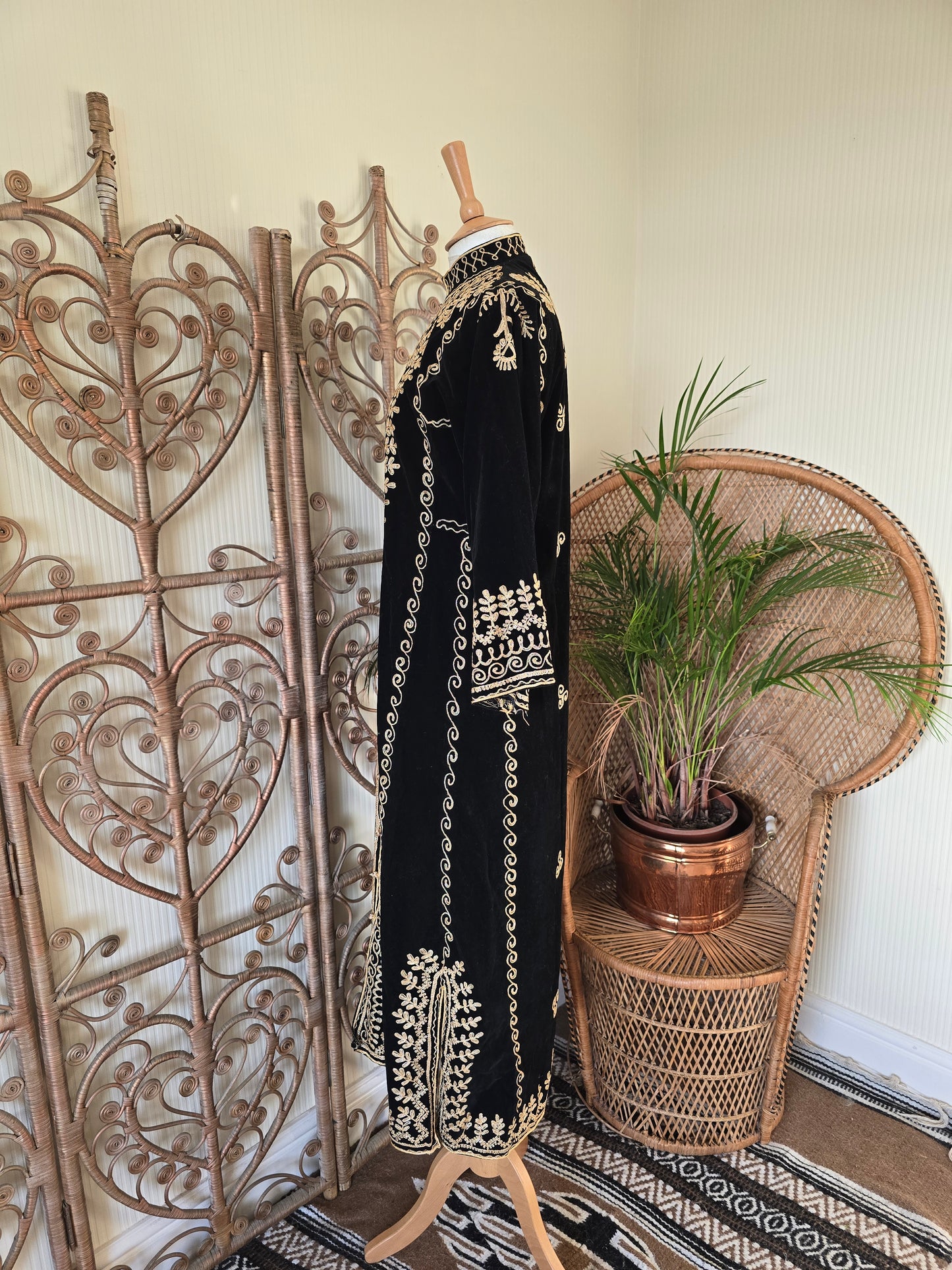 Vintage black velvet jacket