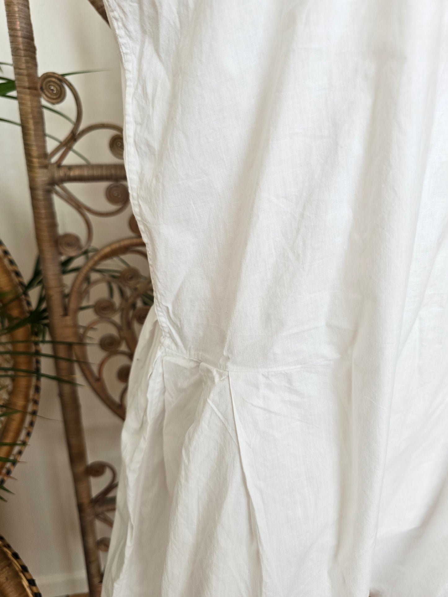 Antique cotton playsuit slip