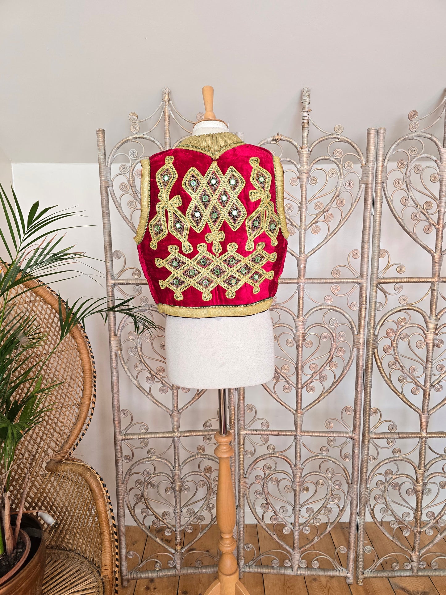 Vintage Turkish velvet waistcoat