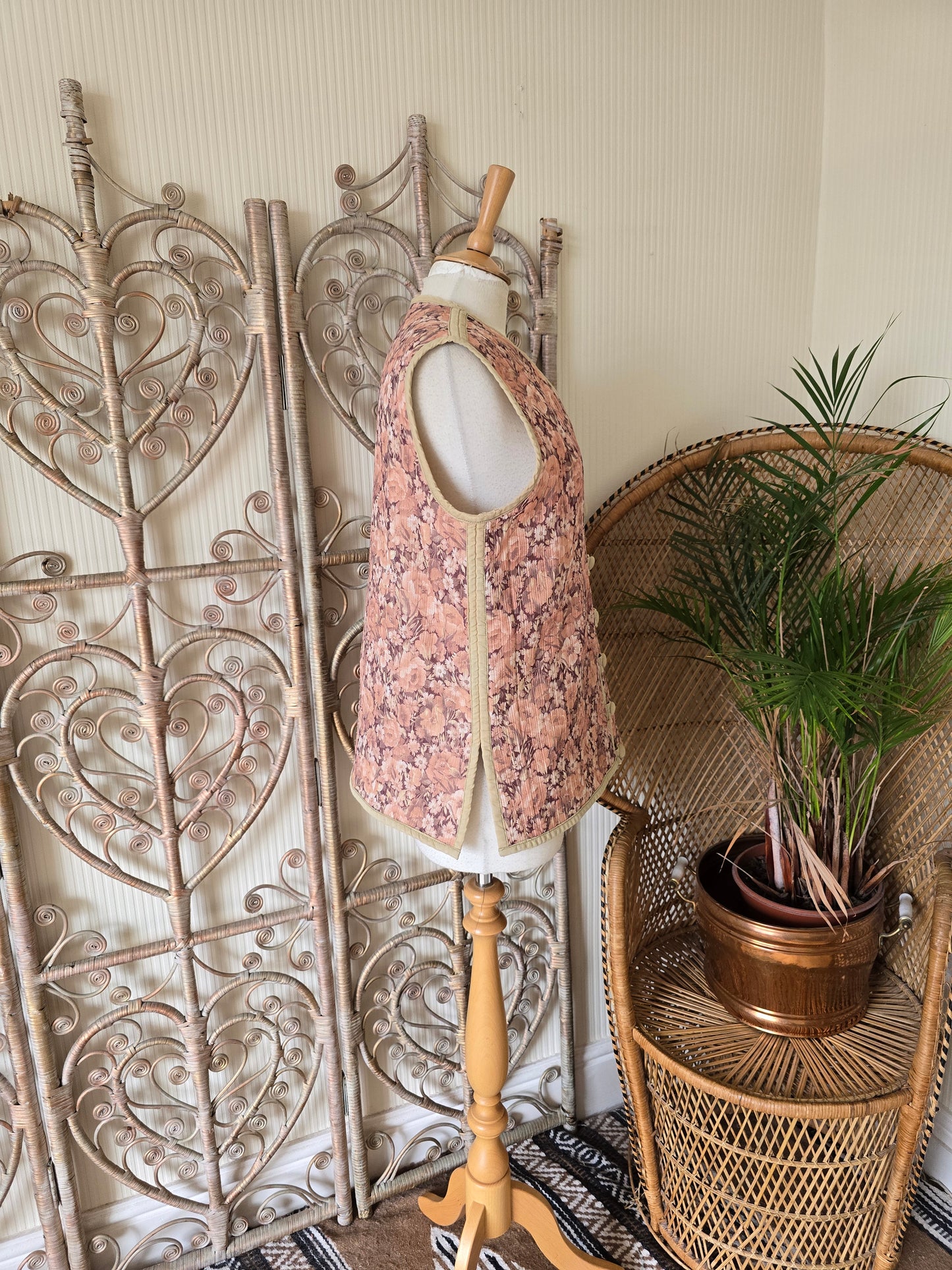 Vintage floral waistcoat