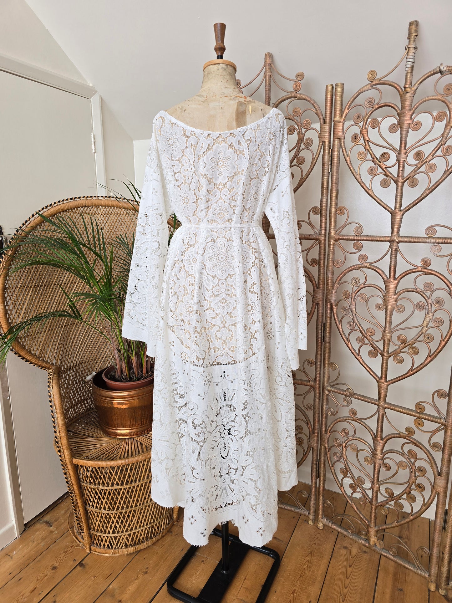Vintage lace maxi dress