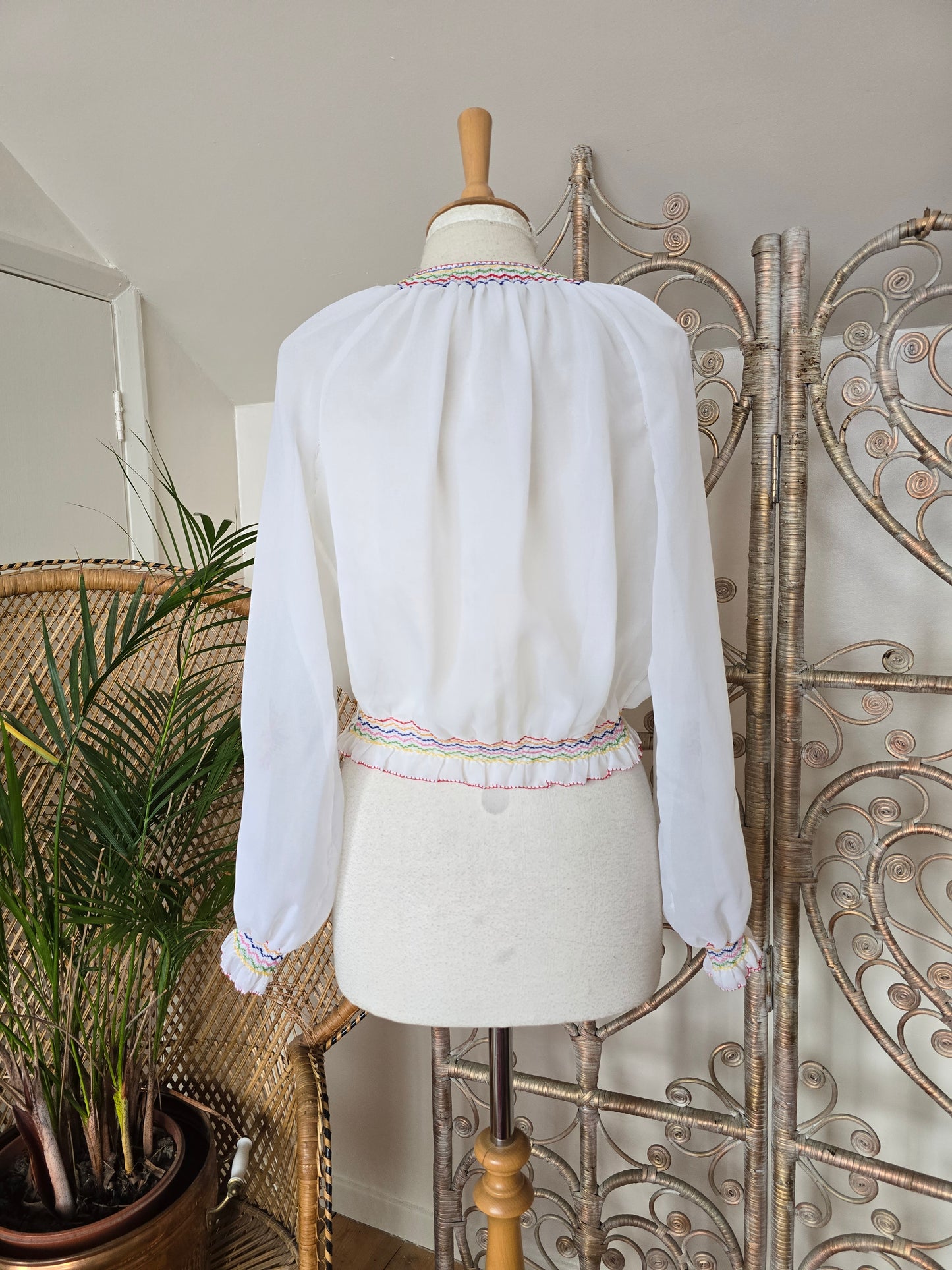Vintage embroidered blouse