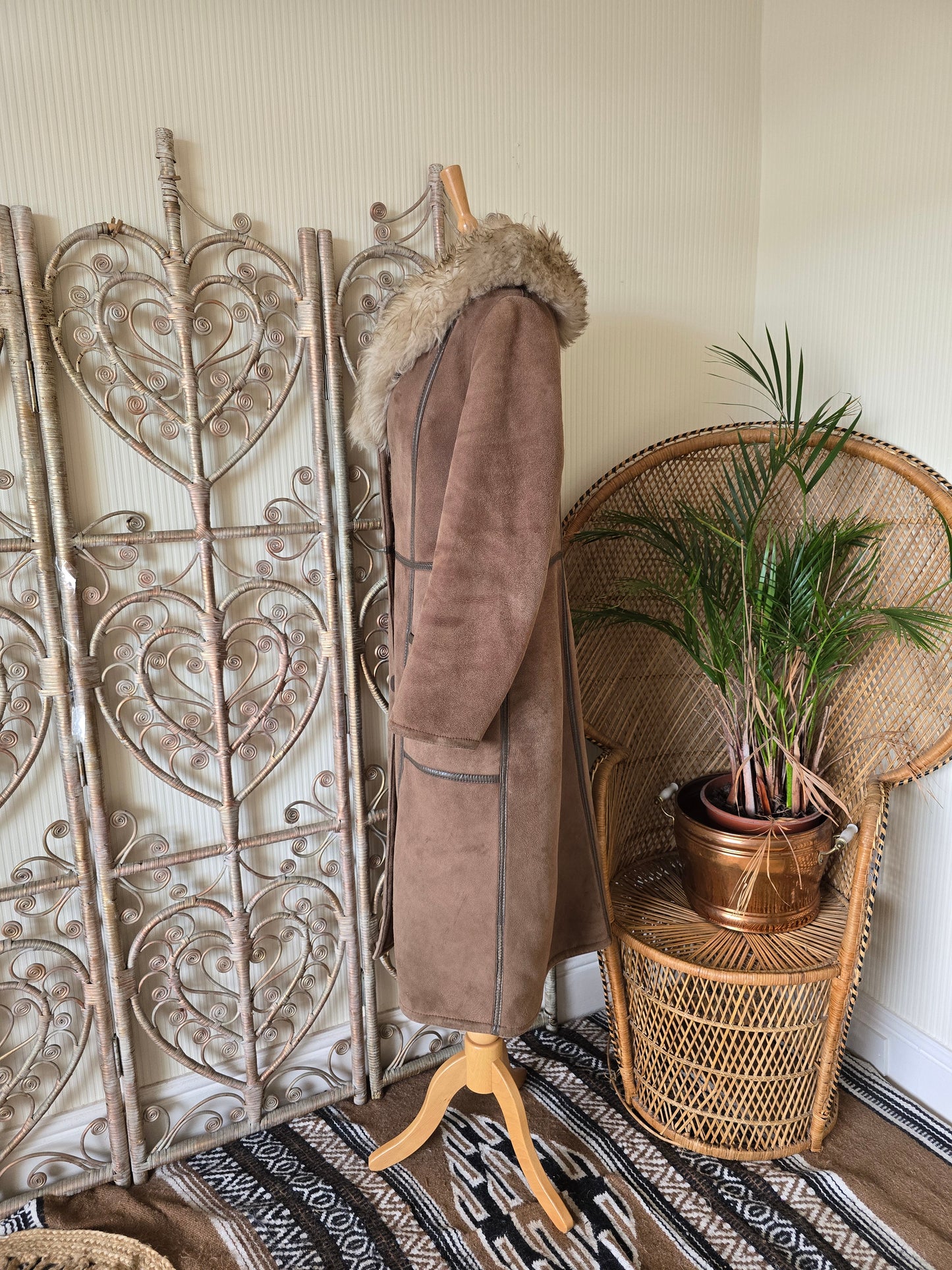 Vintage sheepskin coat