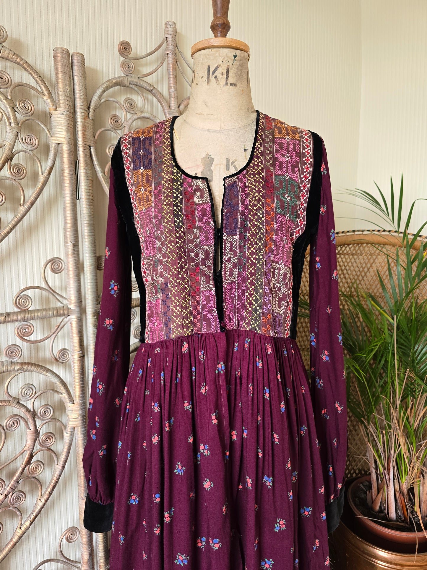 Vintage embroidered dress