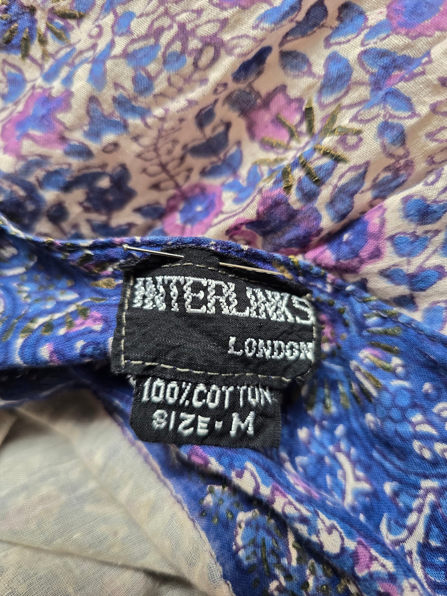 Vintage Interlinks of London Indian cotton dress