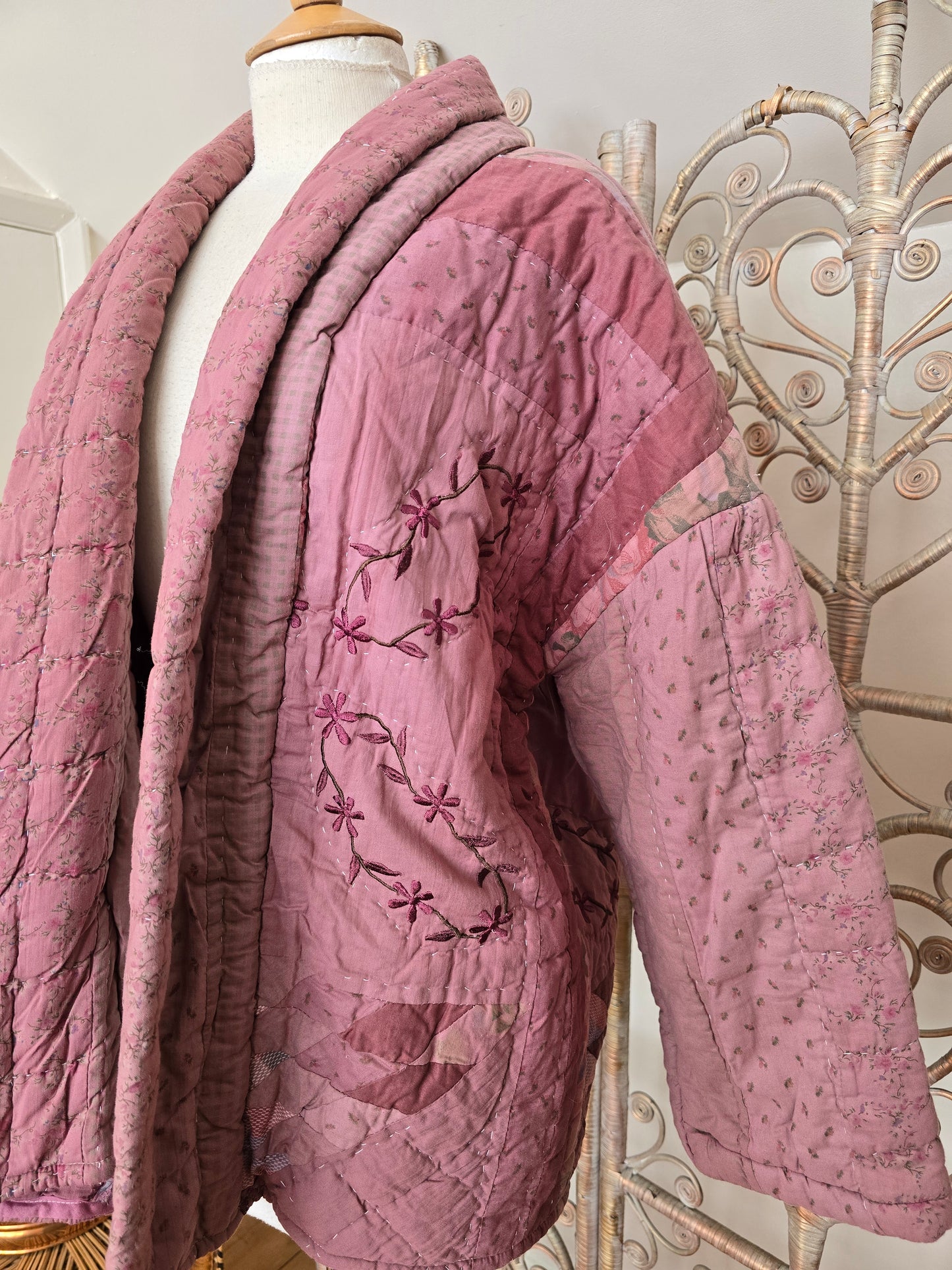 Vintage handmade quilted jacket