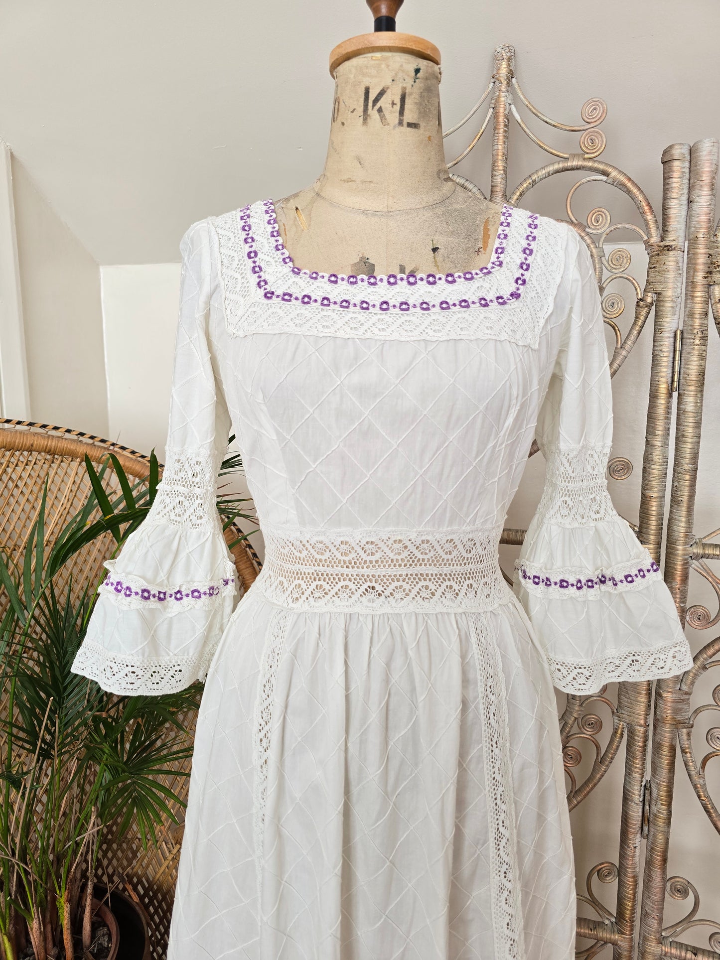 Vintage mexican 70s dress