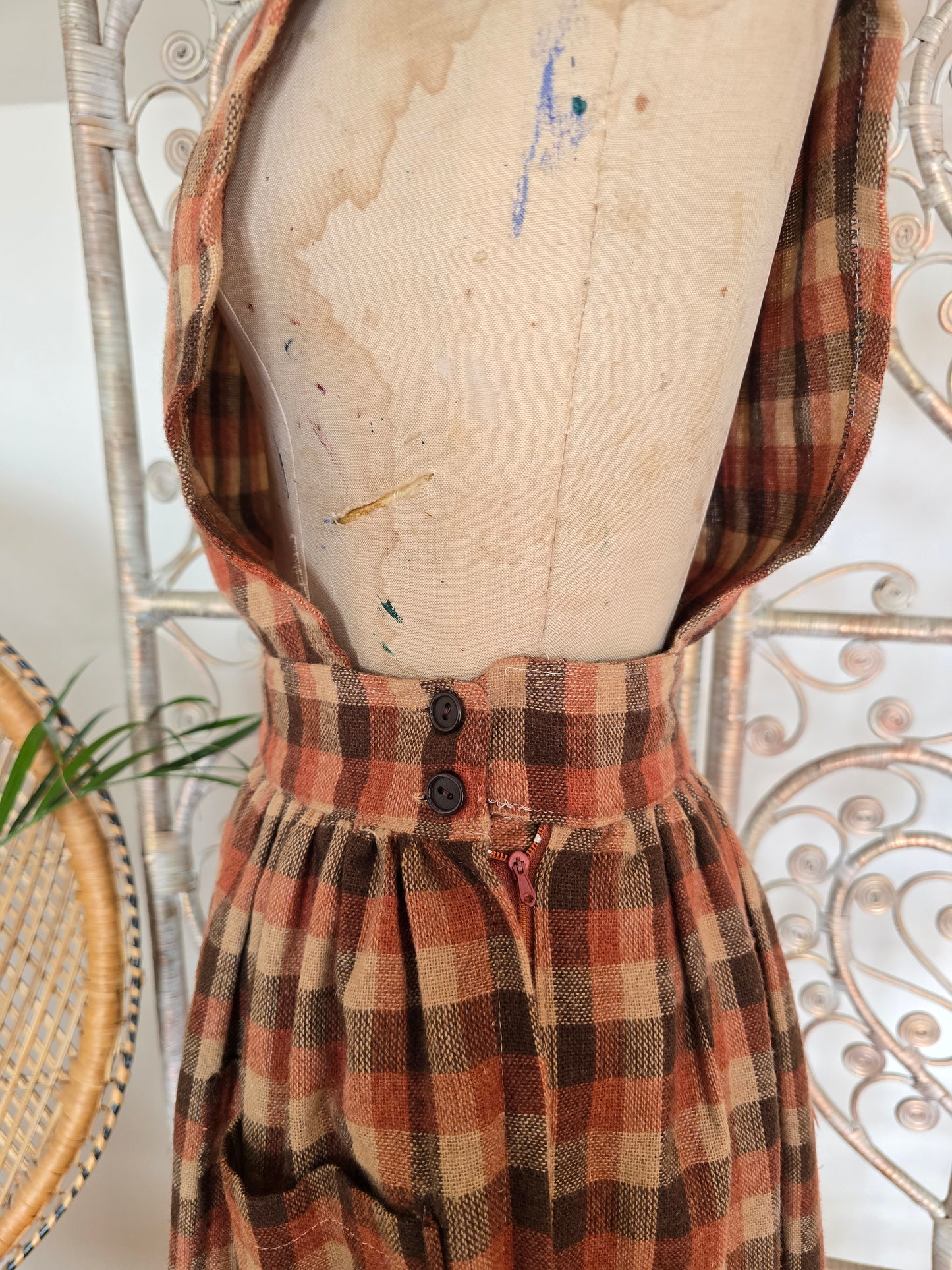 Vintage pinafore dress