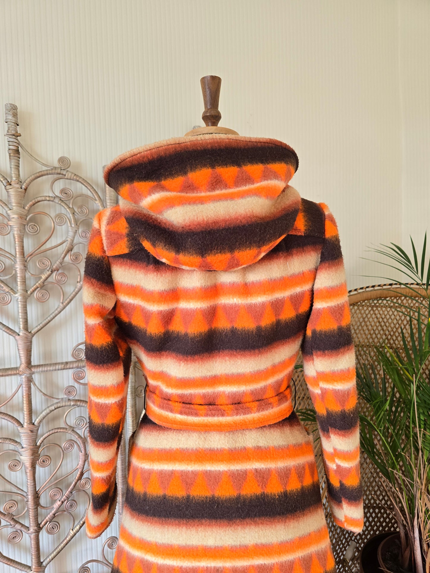 Vintage blanket 70s coat