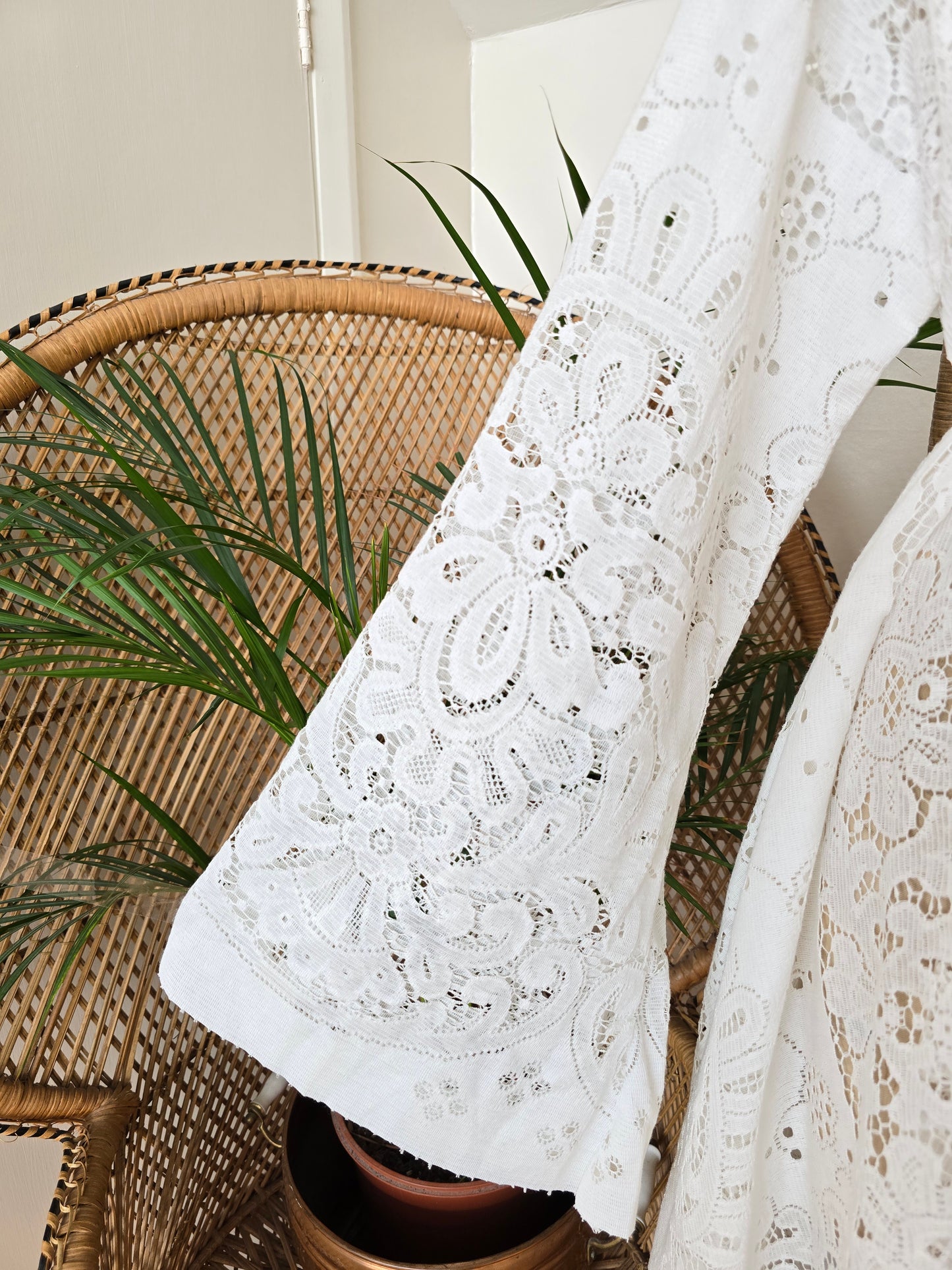 Vintage lace maxi dress