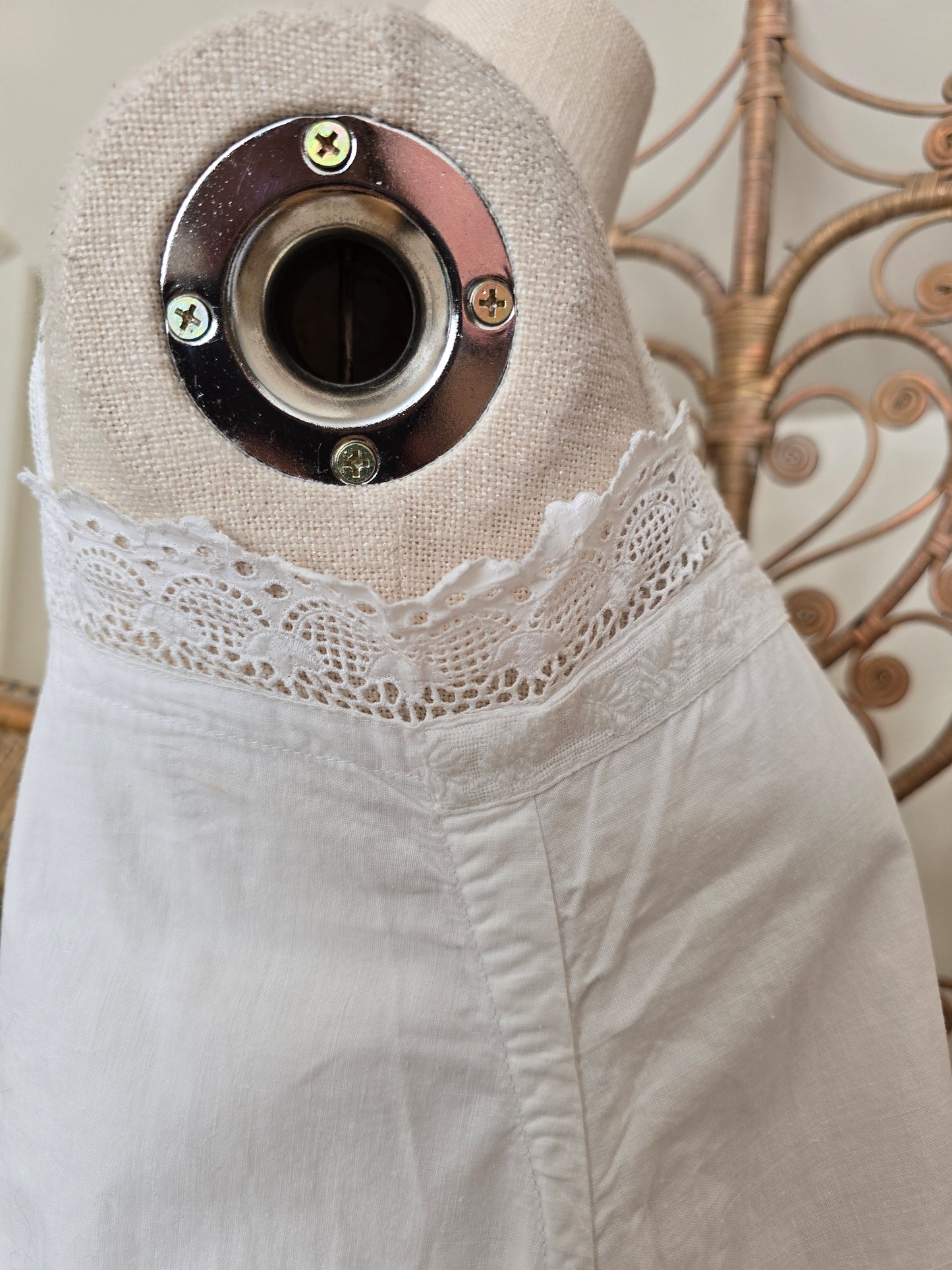 Antique cotton slip