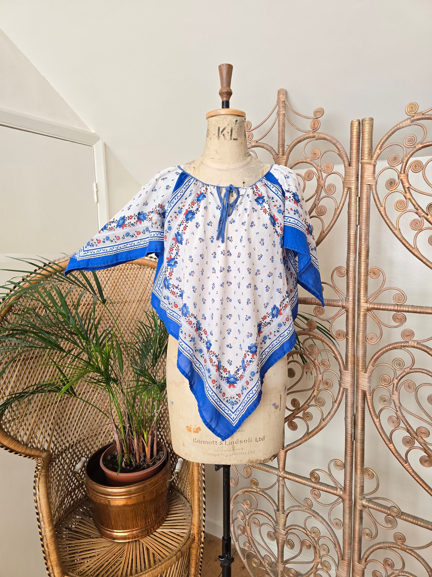 Vintage handkerchief blouse