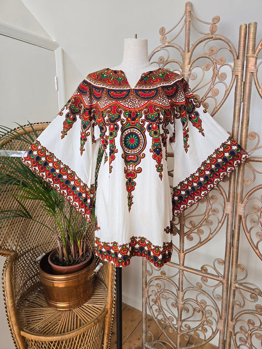 Vintage Mina of England Carnaby Street  Dashiki tunic dress