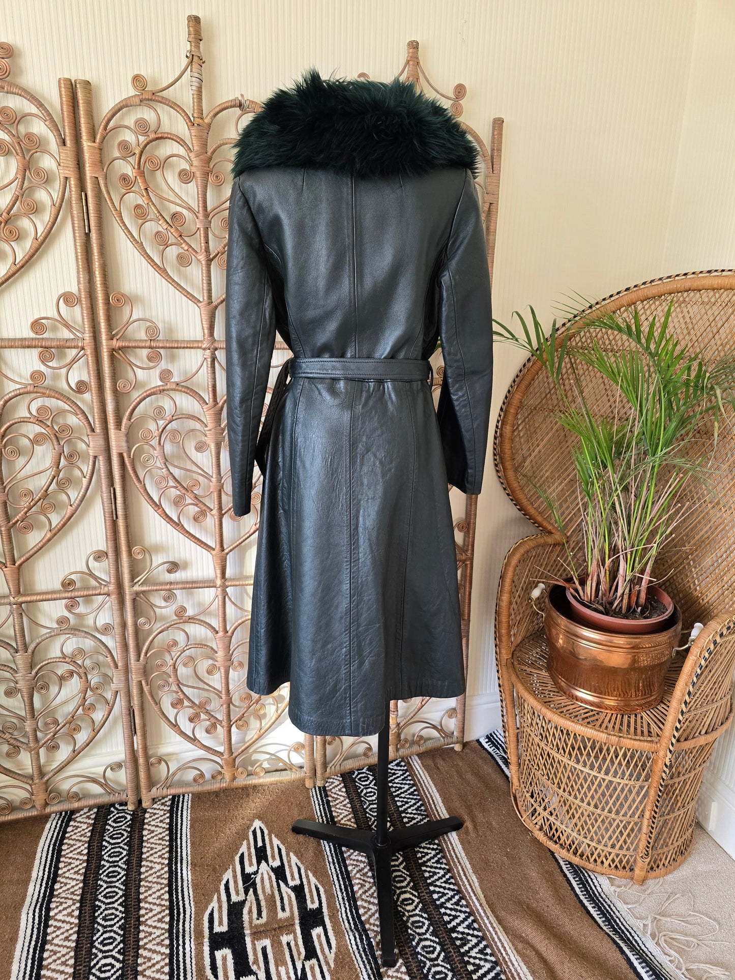 Vintage 70s leather coat