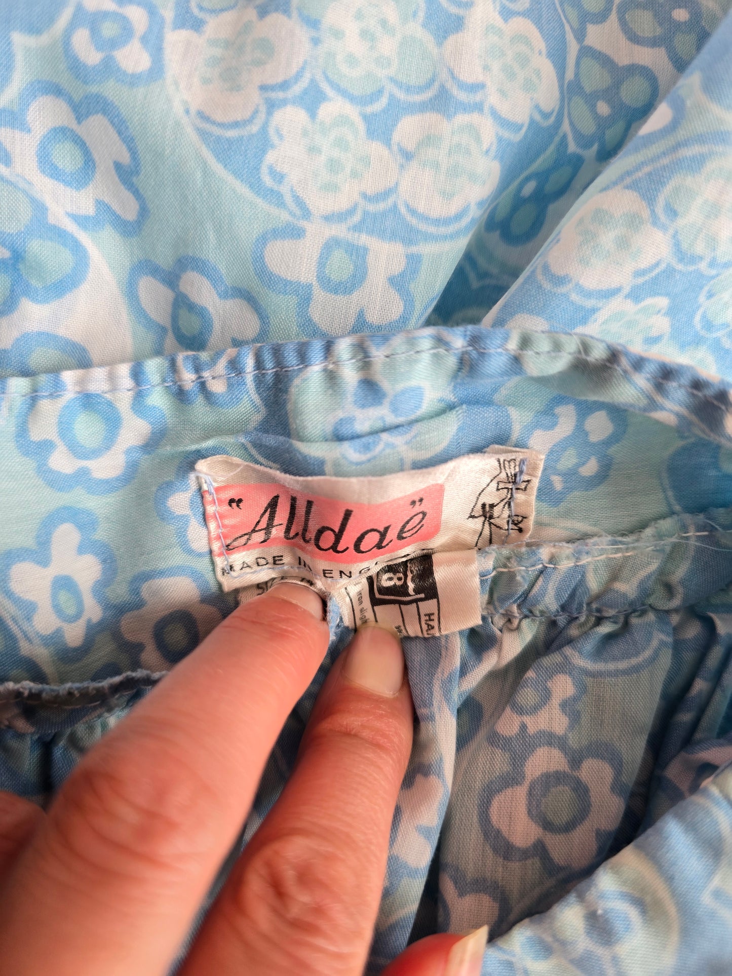 Vintage floral tunic blouse