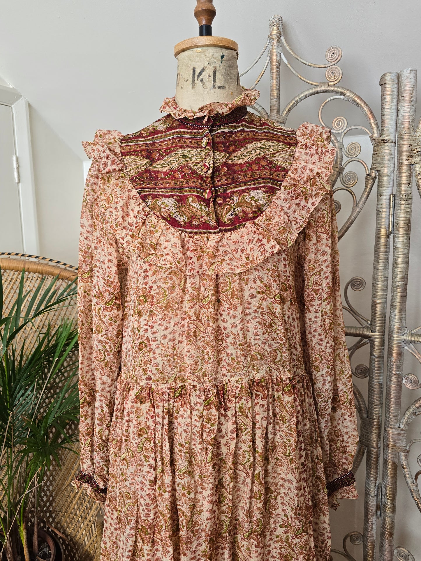 Vintage silk Indian dress