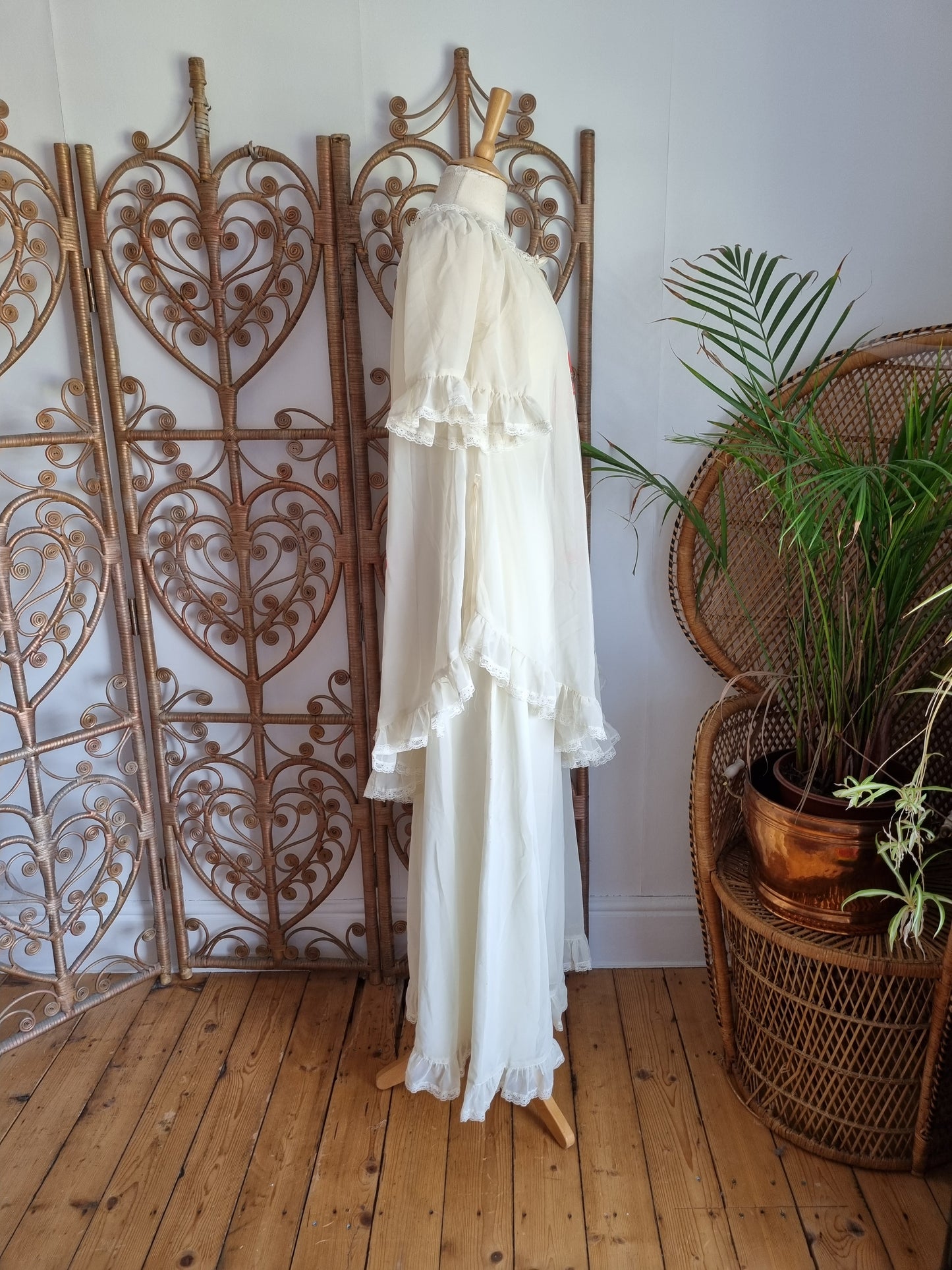 Vintage Pat Farrell cape dress S