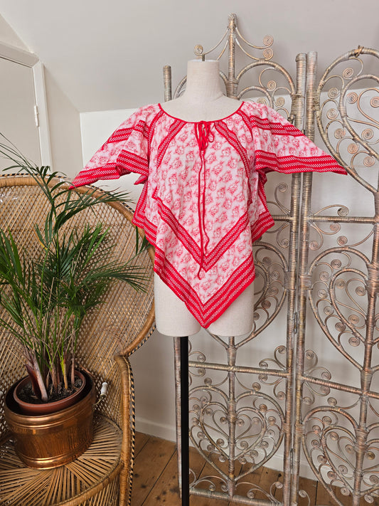 Vintage handkerchief blouse