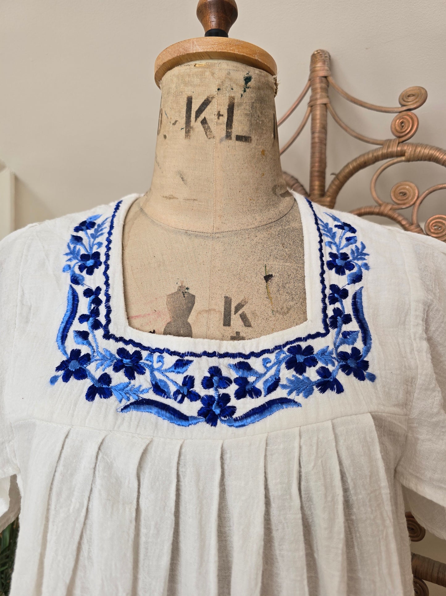 Vintage cheesecloth cotton blouse