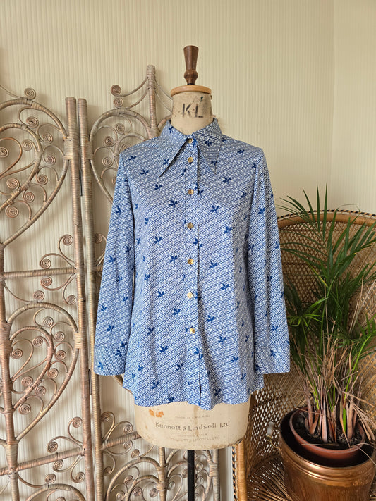 Vintage blue blouse