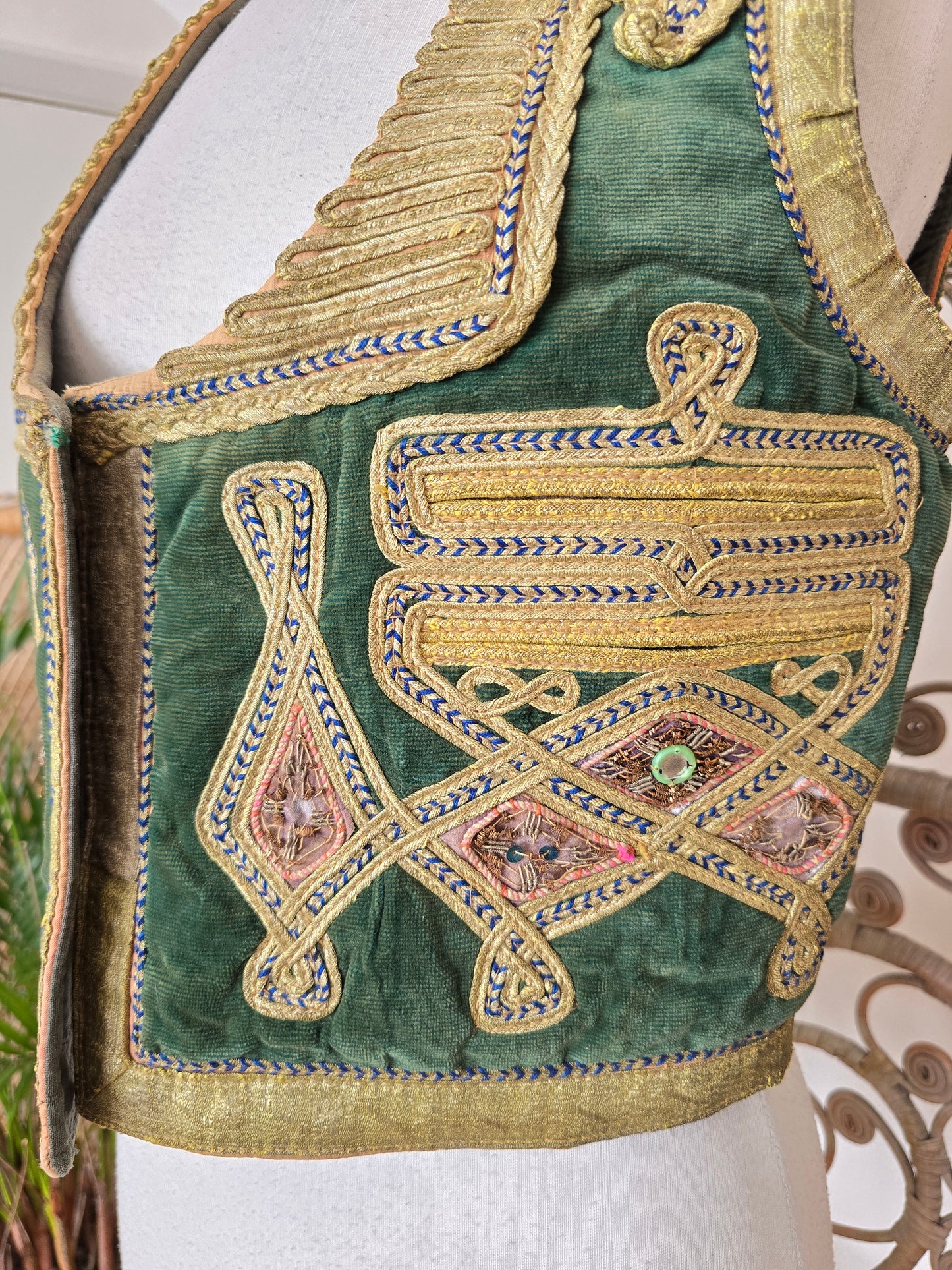 Vintage Antique Turkish velvet waistcoat
