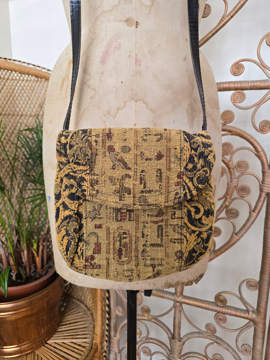 Vintage carpet shoulder bag