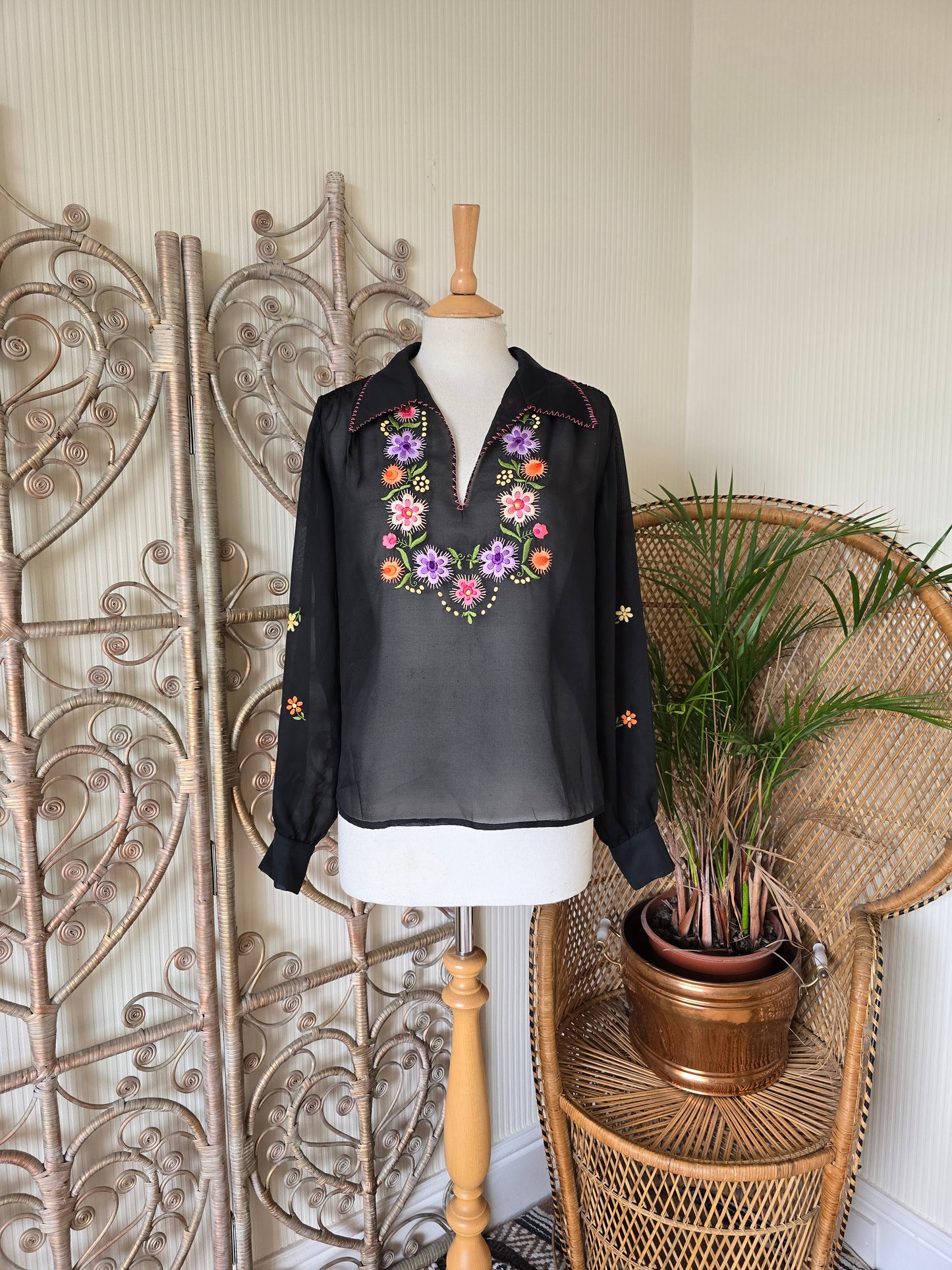 Vintage embroidered blouse