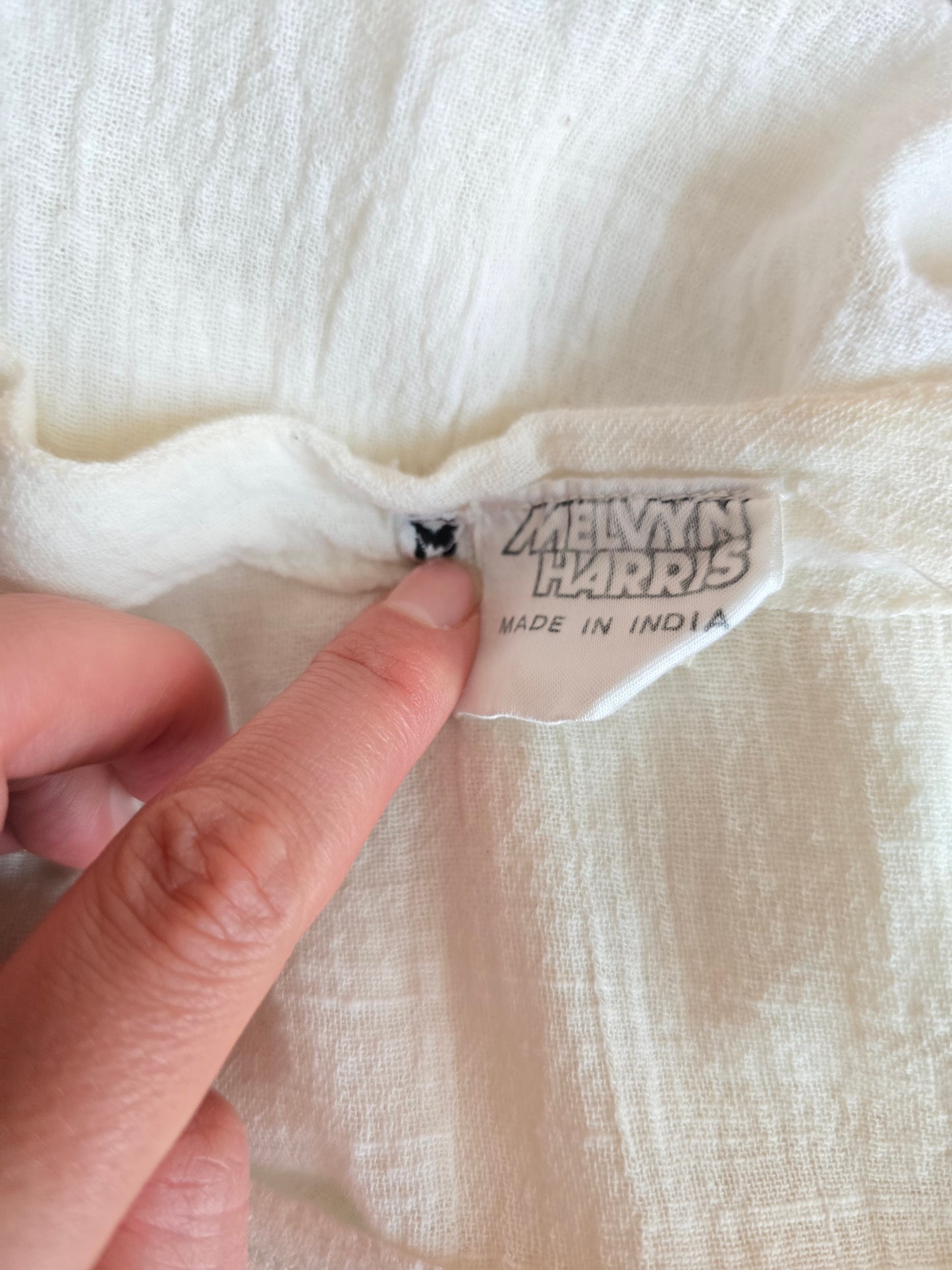 Vintage cheesecloth cotton blouse