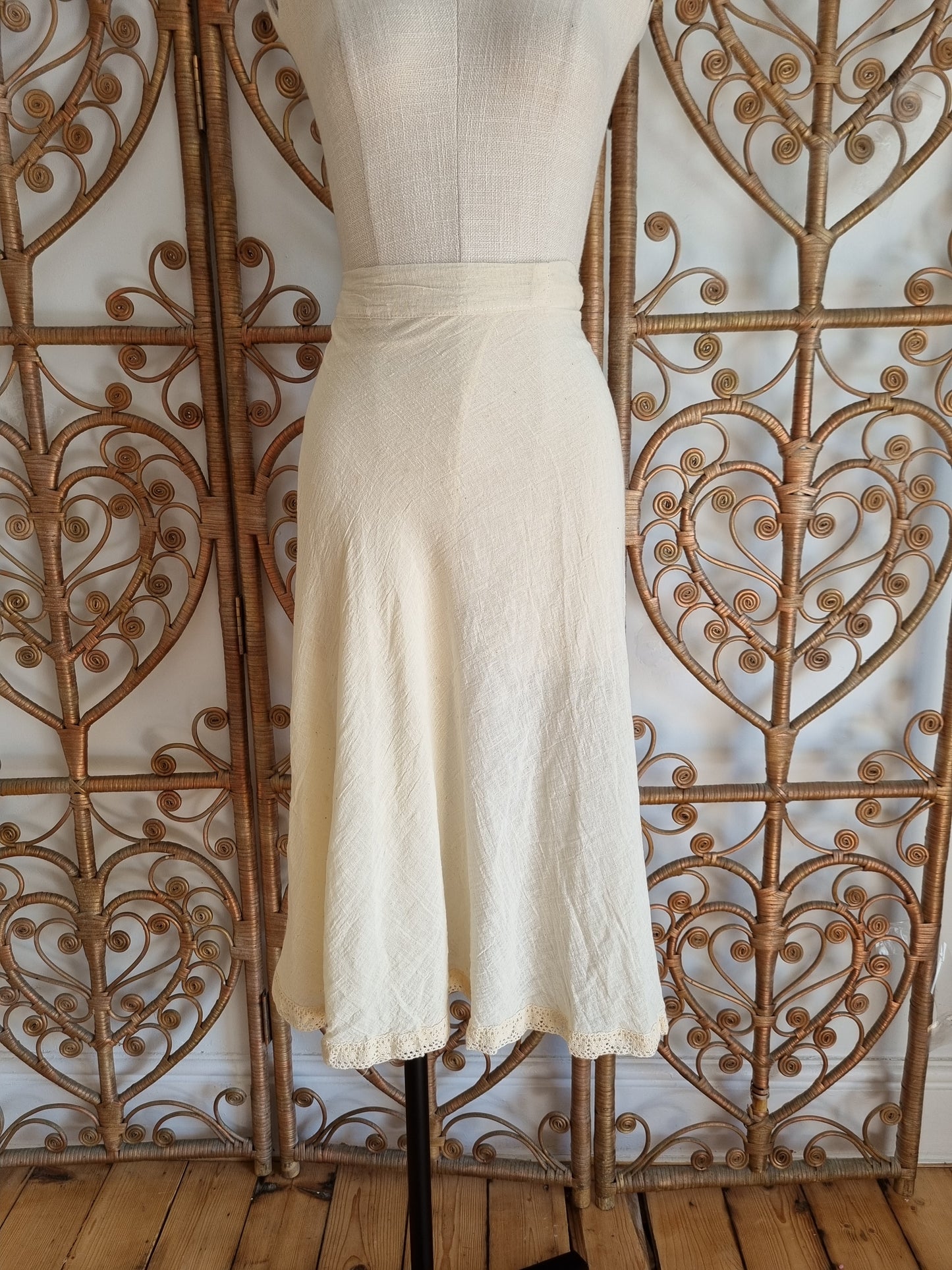 Vintage cheesecloth blouse skirt two piece s