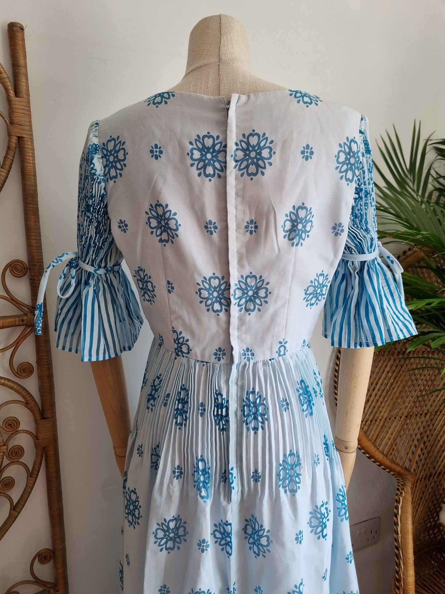 Vintage blue maxi dress S S/M