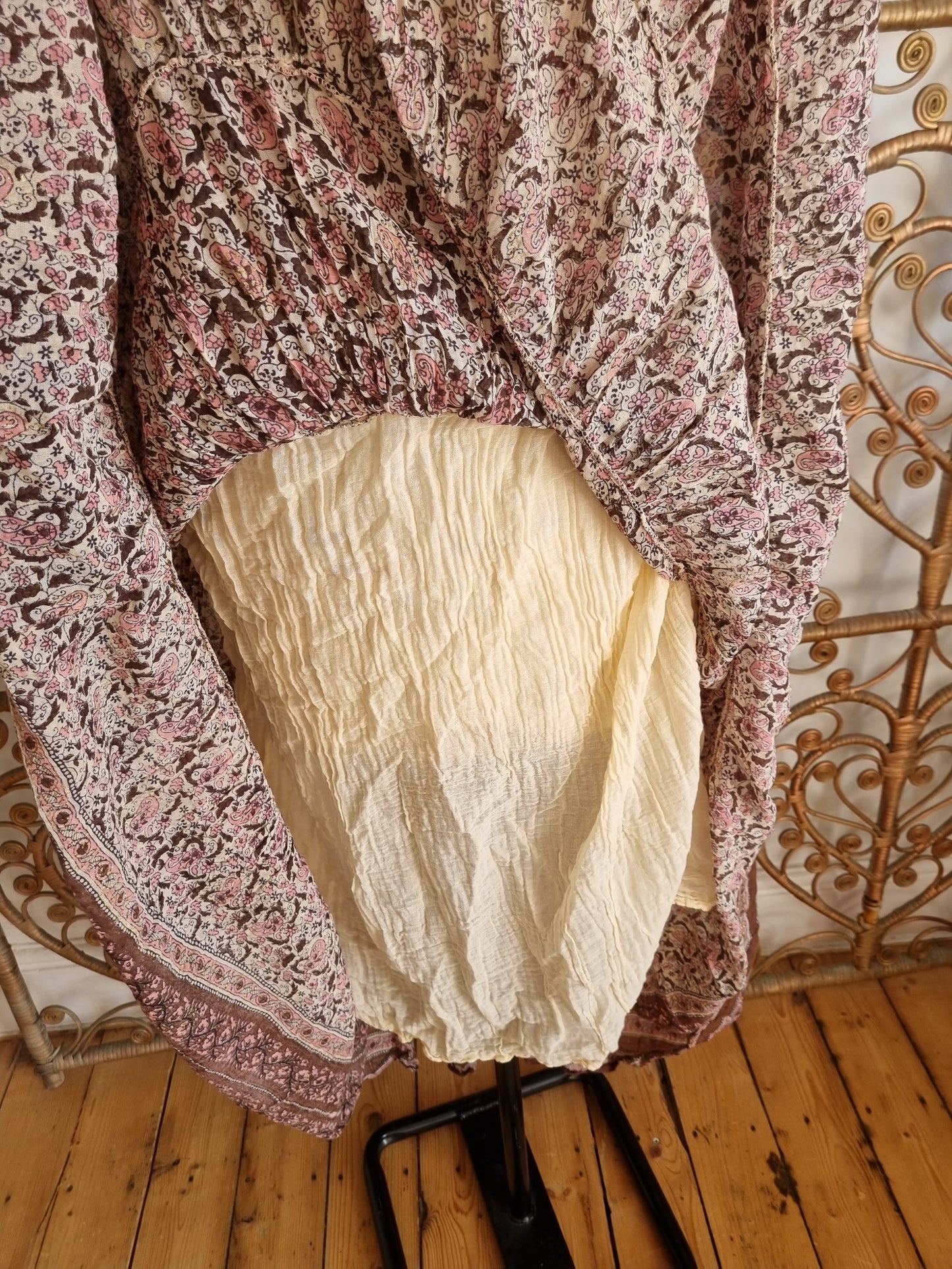 Vintage Indian cotton maxi dress