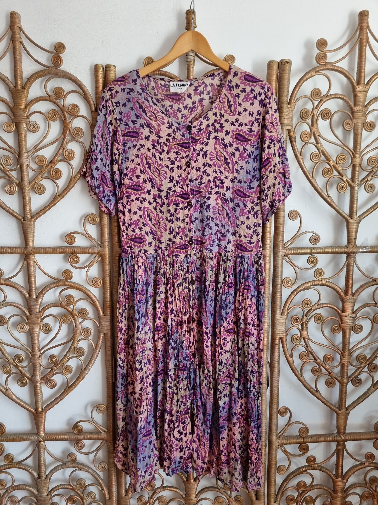 Vintage purple indian dress
