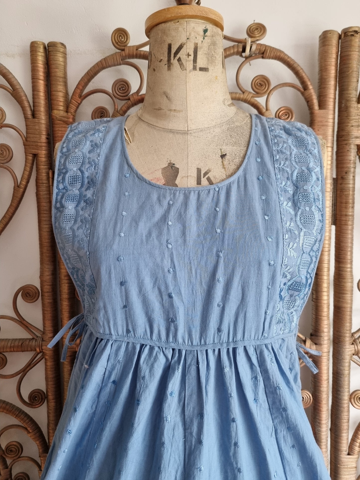 Vintage Mayur pinafore dress S