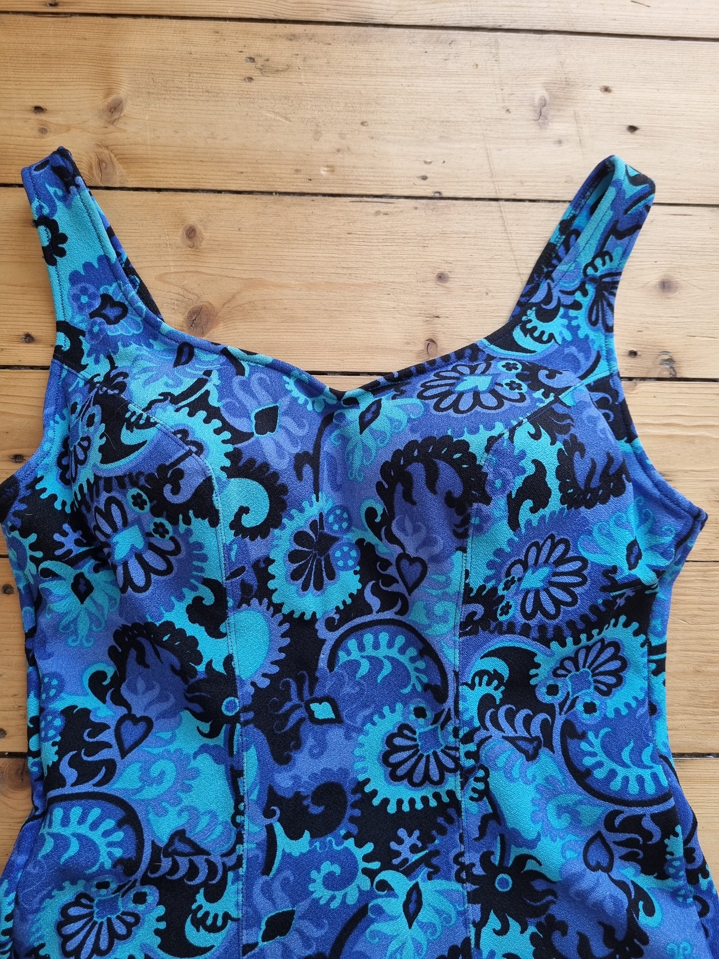 Vintage psychedelic swimsuit L