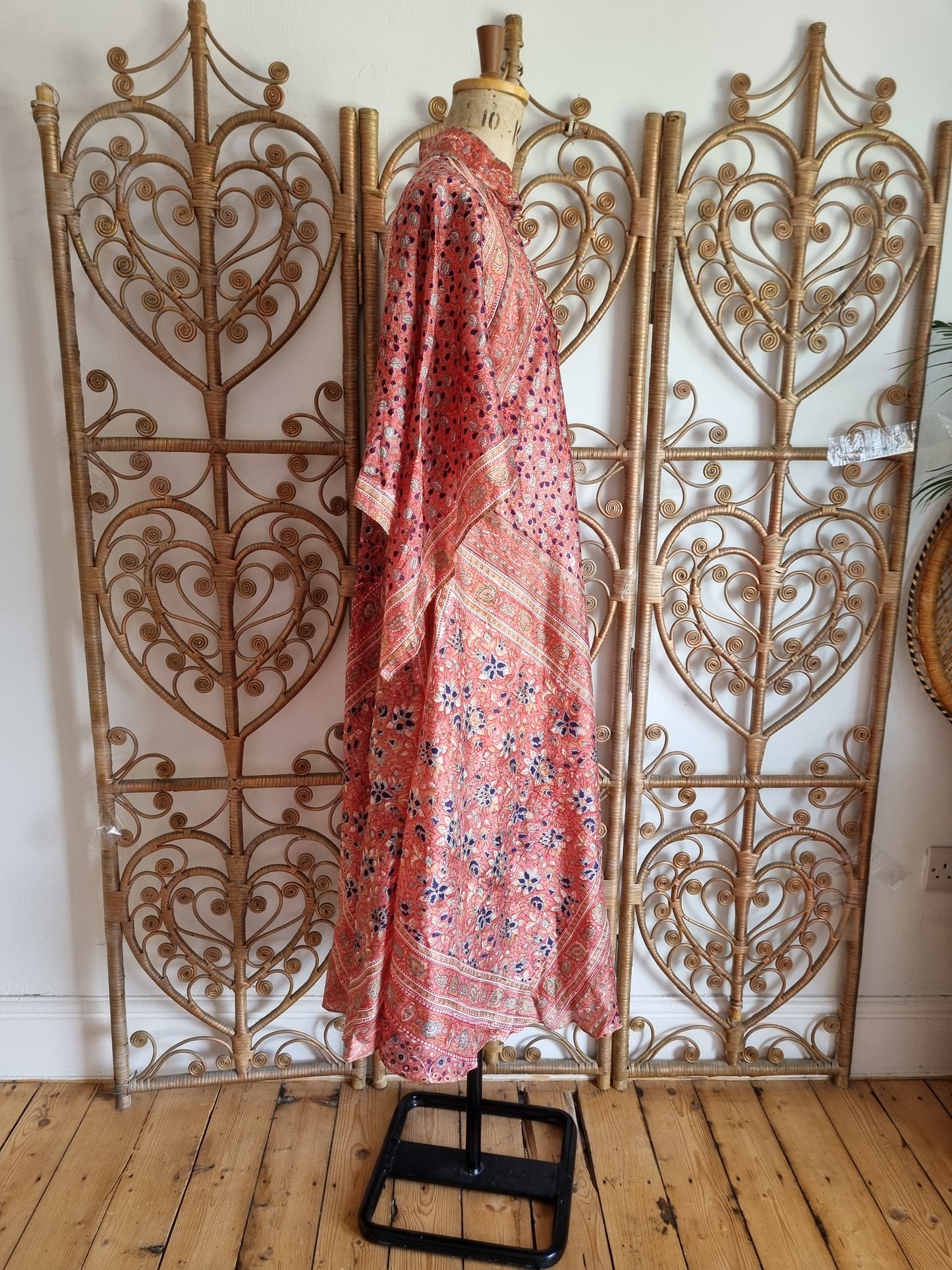 Vintage Mascot Indian silk dress