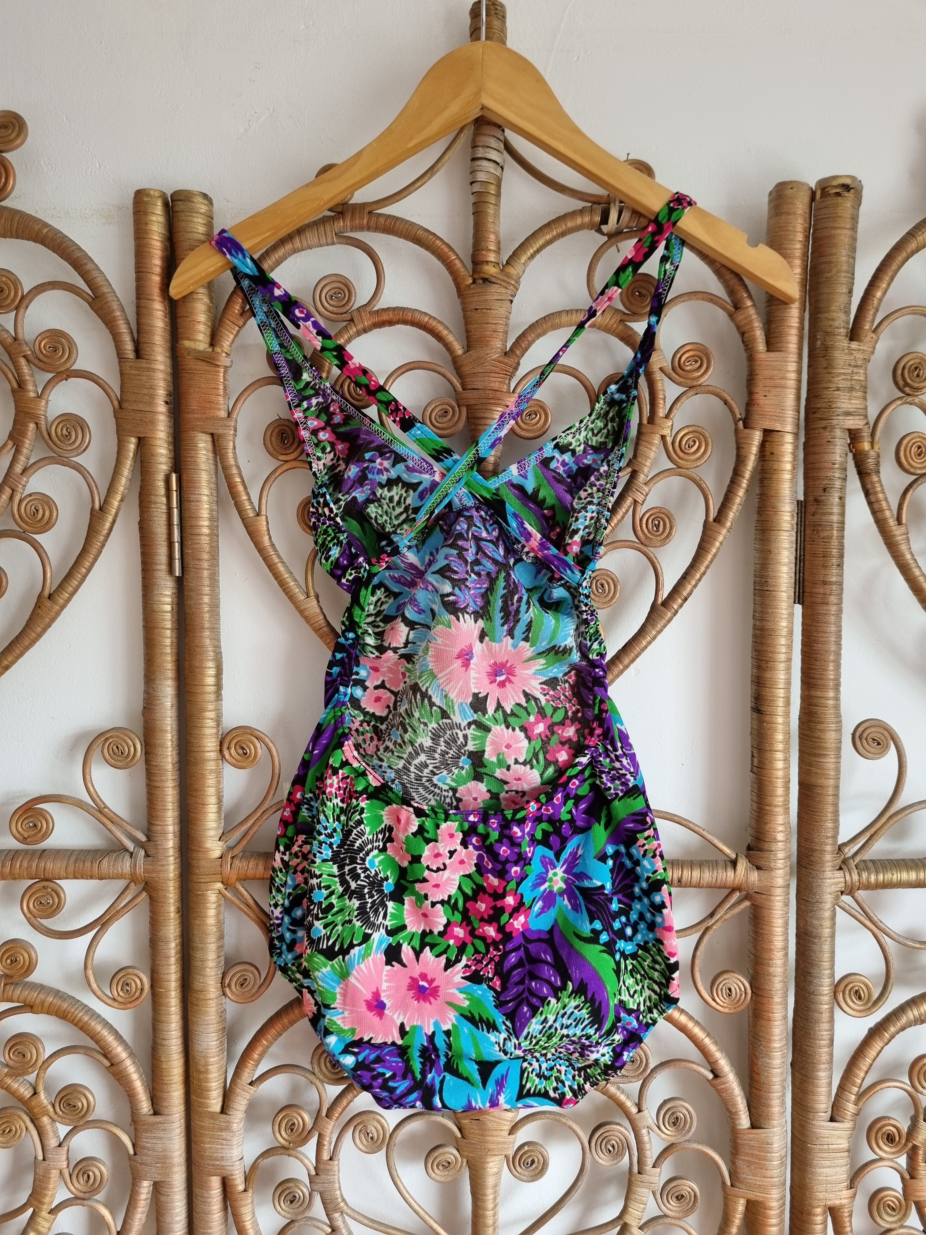 Vintage psychedelic swimsuit xs Sapphire and Sixpence