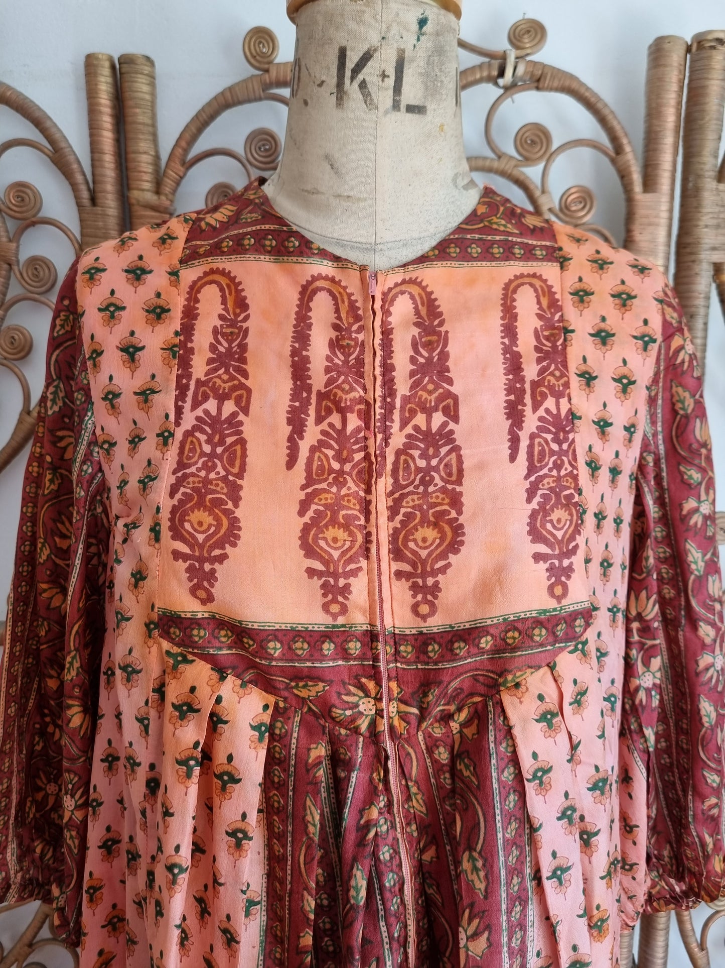 Vintage silk Indian dress
