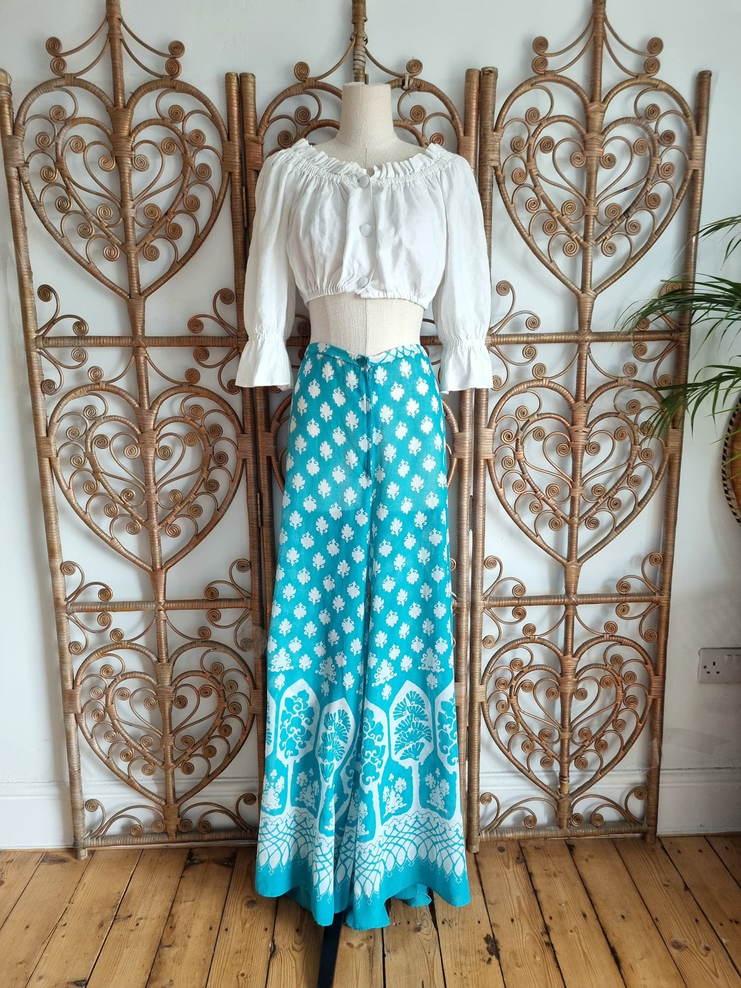 Vintage flares 60s 70s trousers S/M