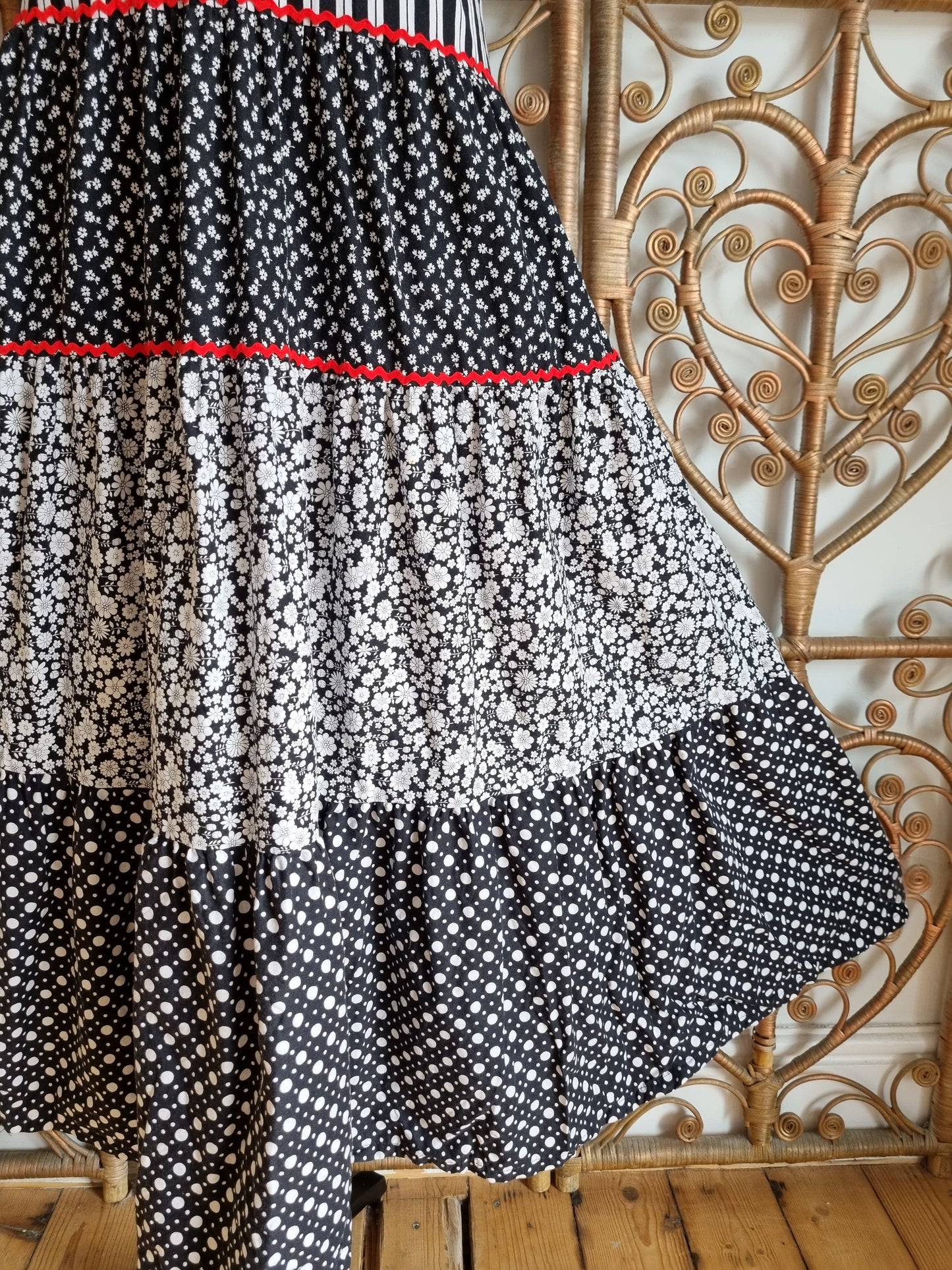 Vintage cotton maxi dress XS S