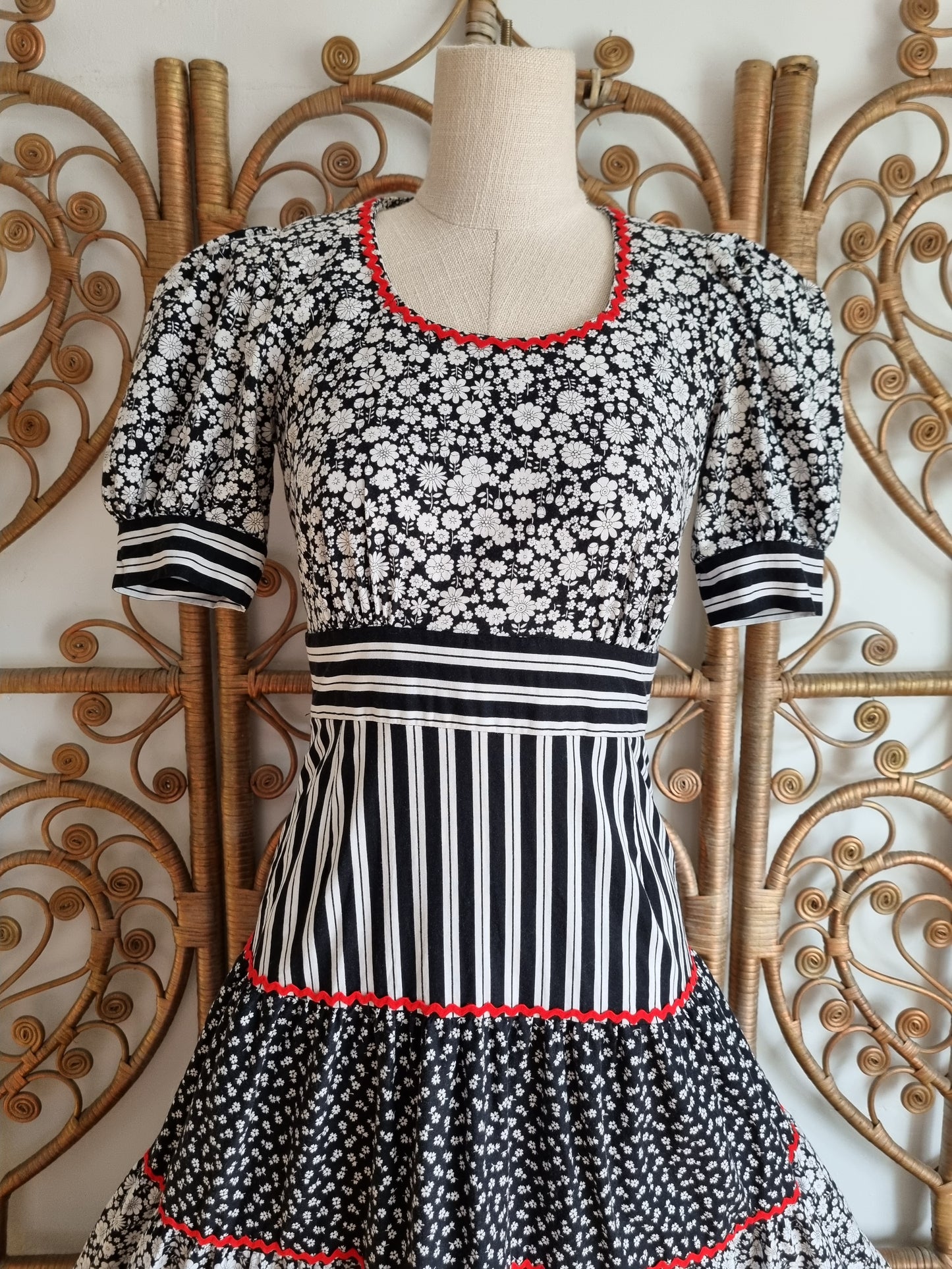 Vintage cotton maxi dress XS S
