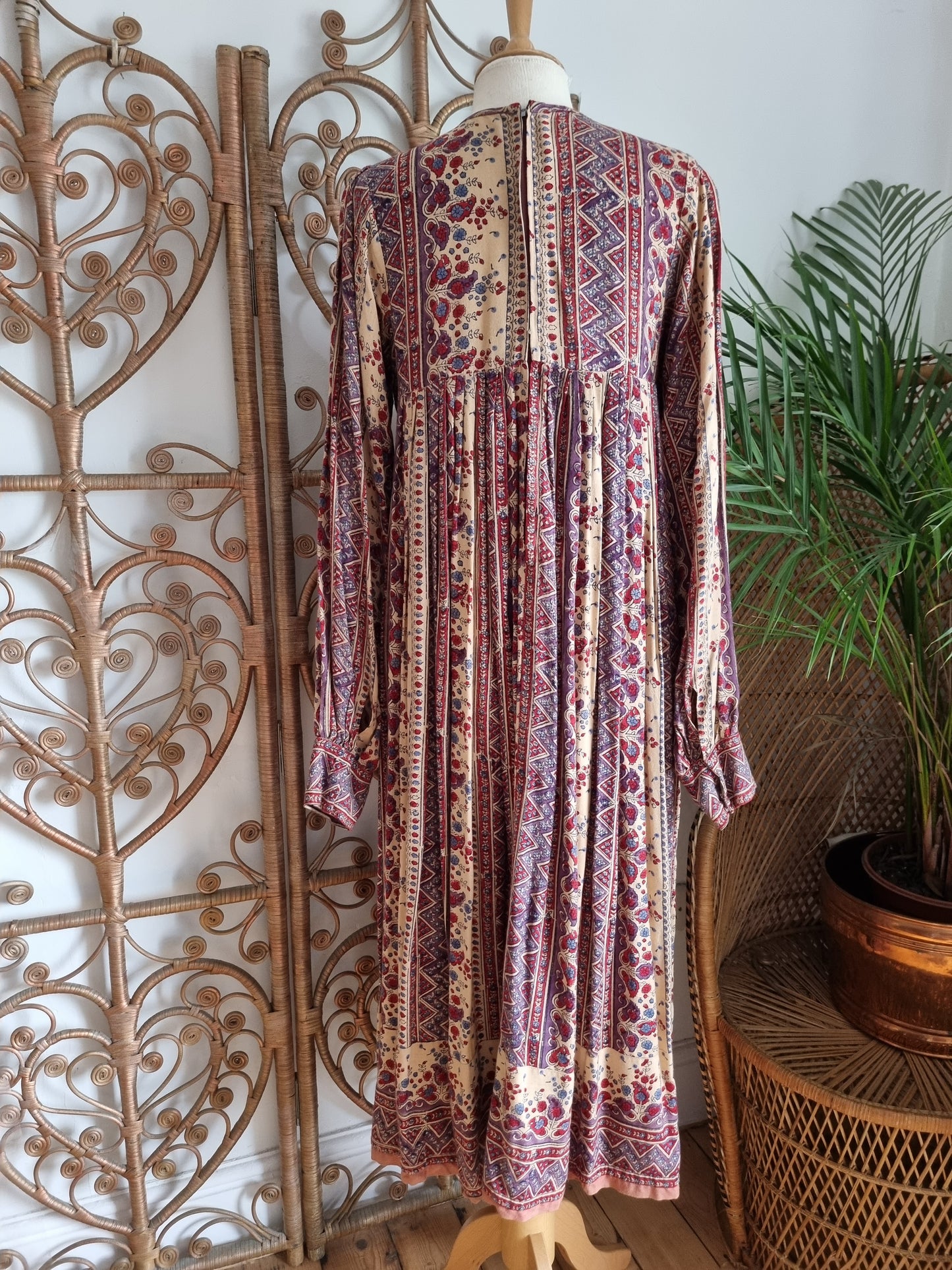 Vintage Ayesha Davar Indian cotton dress