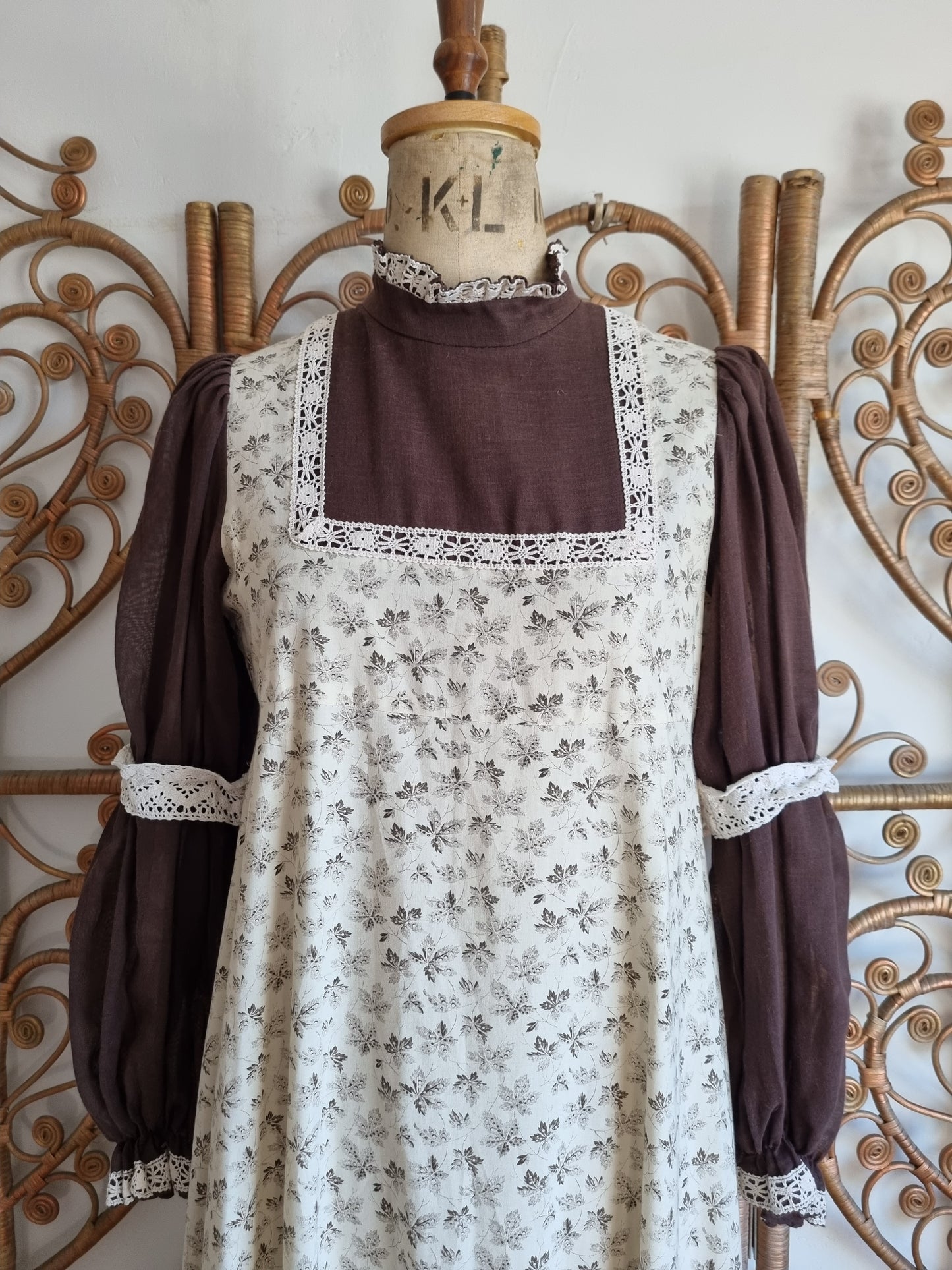 Vintage Paula lee Prairie dress S