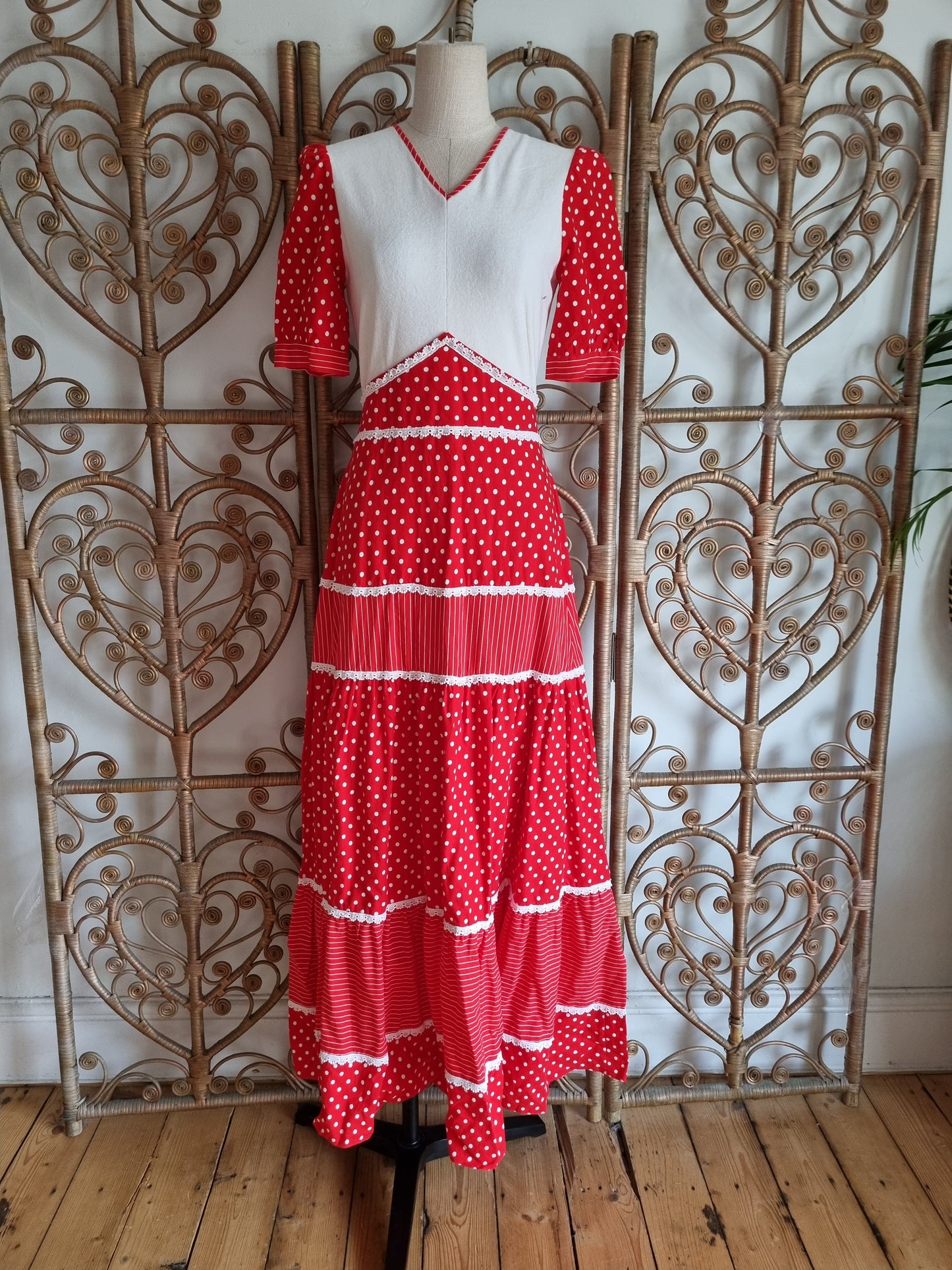 Vintage Prairie cotton maxi dress S/M